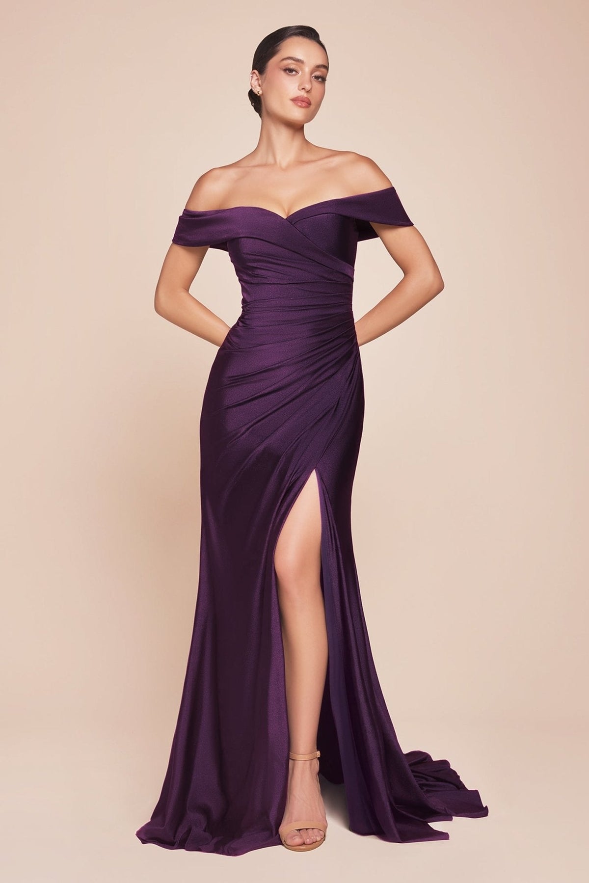 Alyssa dress in Eggplant