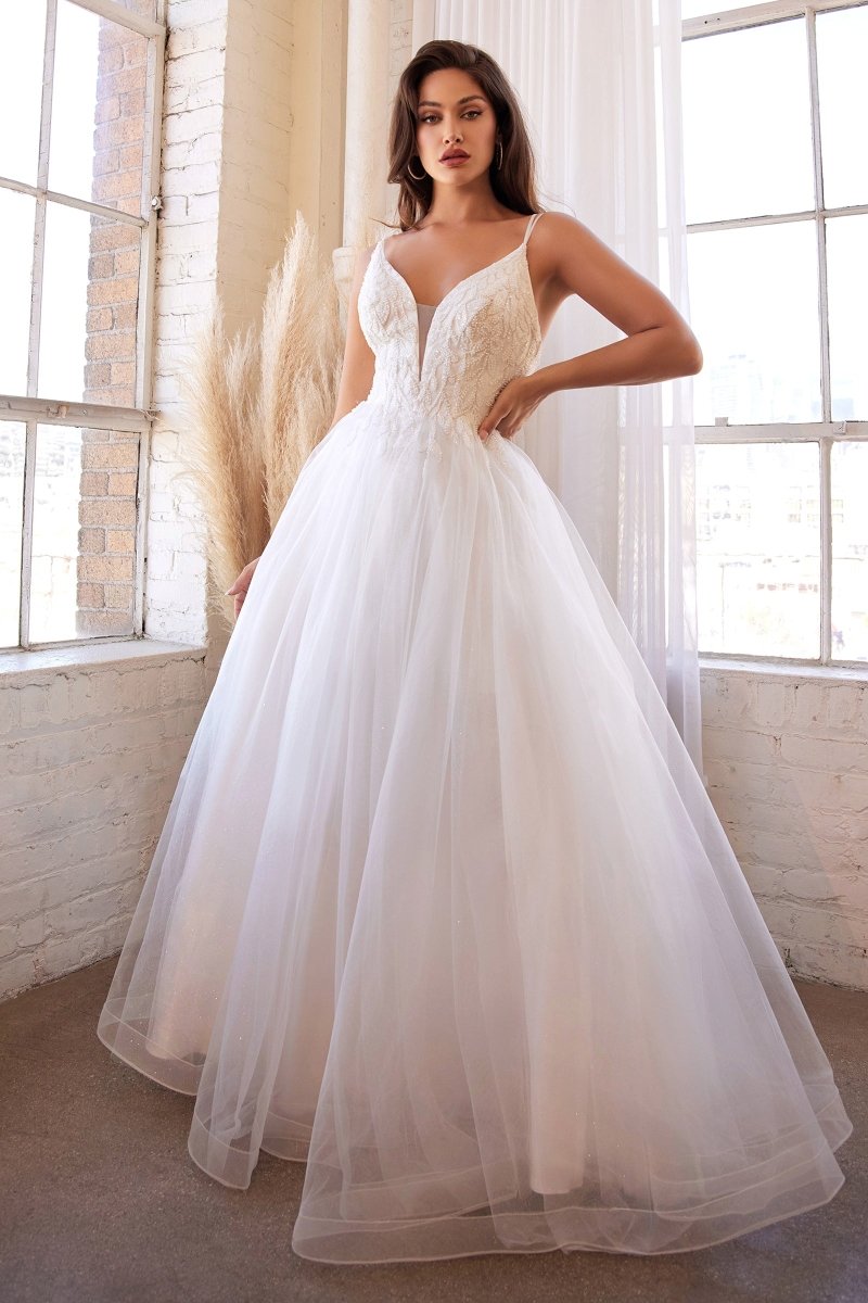 Barcelona dress in Off White — front view