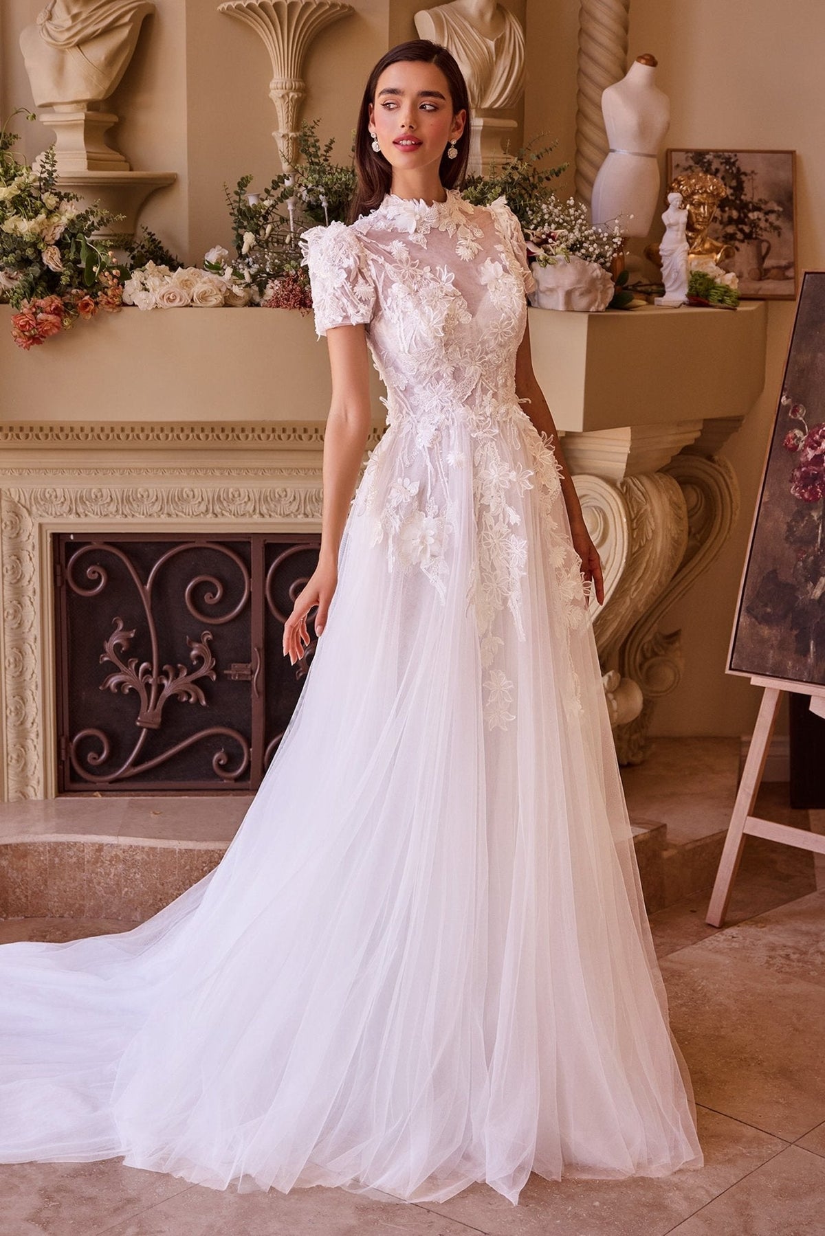 Bela wedding dress in Off White, view 1