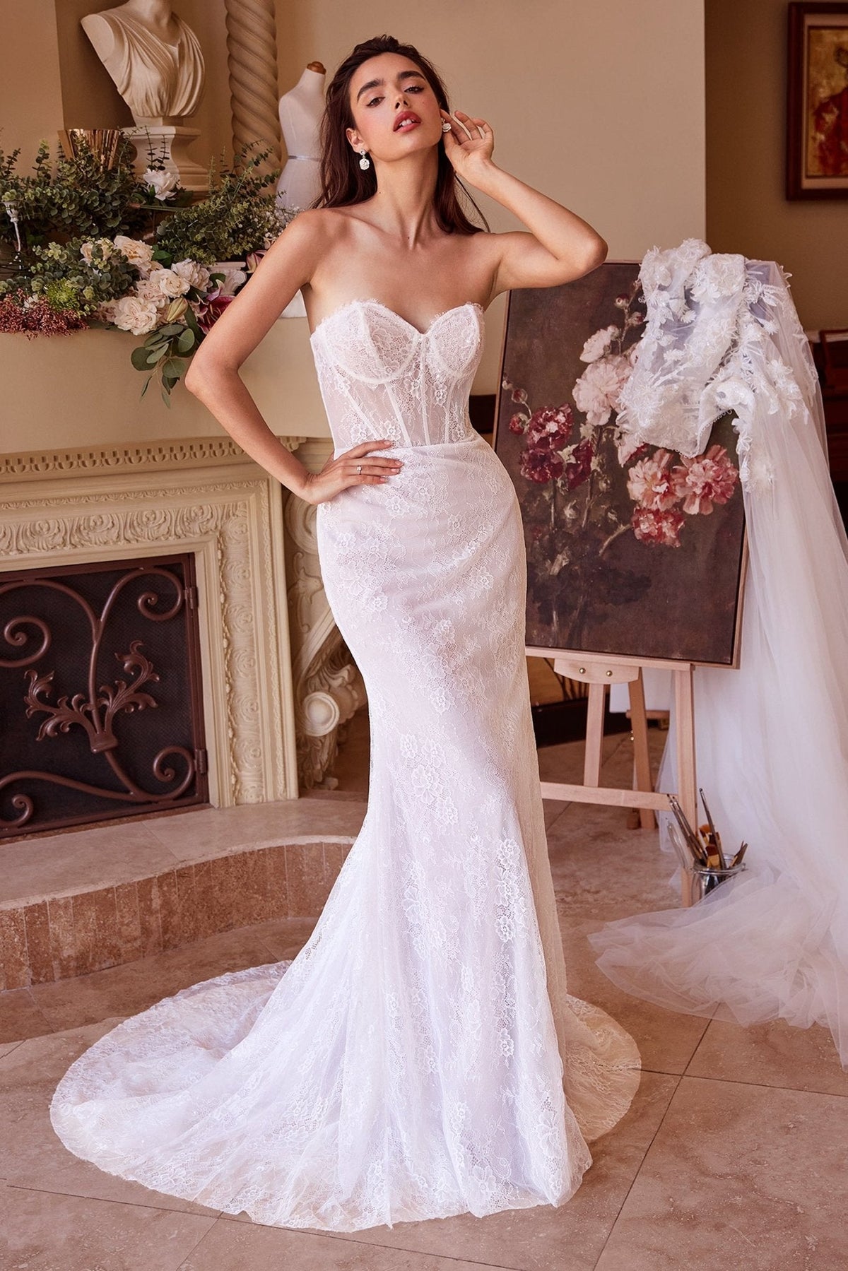 Bela wedding dress in Off White, view 2