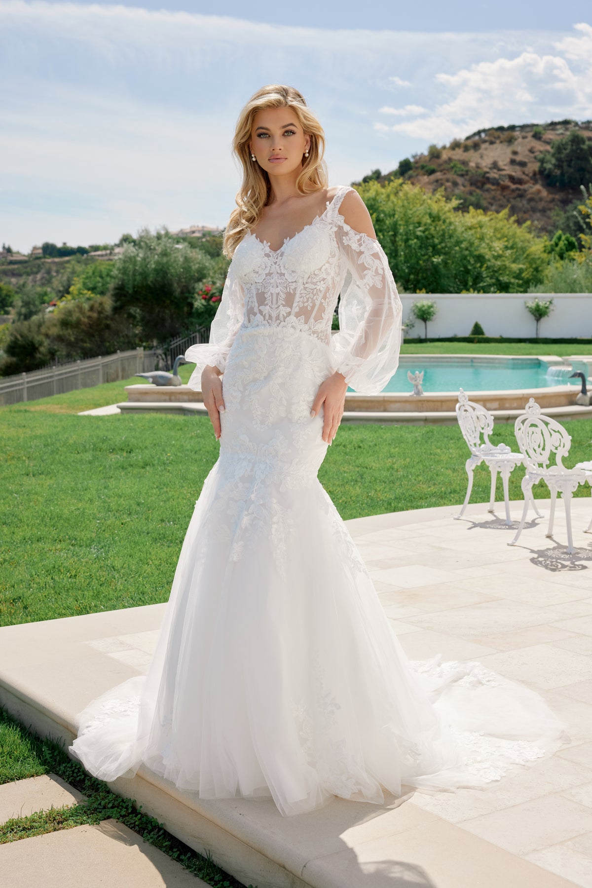 Camille wedding dress in White