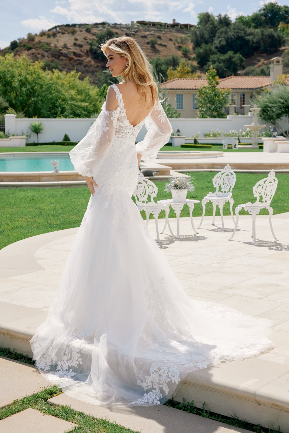 Camille wedding dress in White