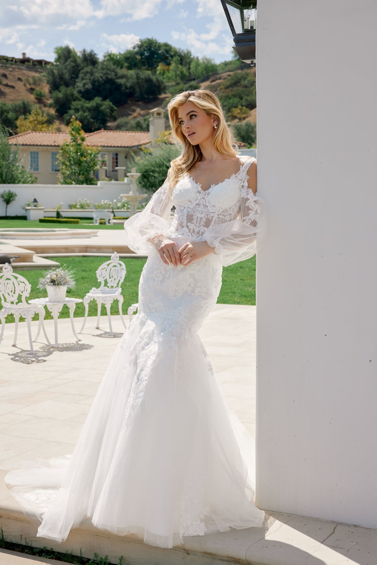 Camille wedding dress in White