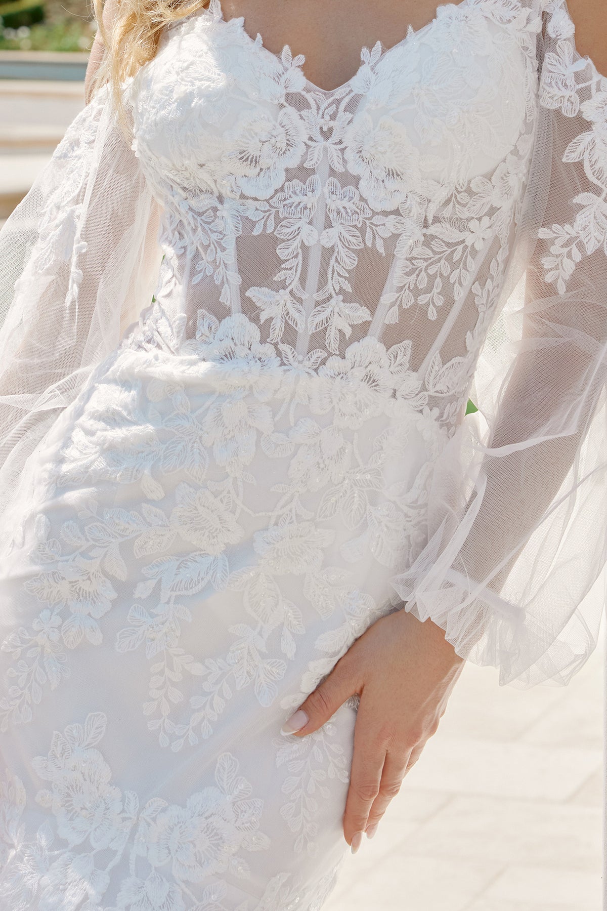 Camille wedding dress in White
