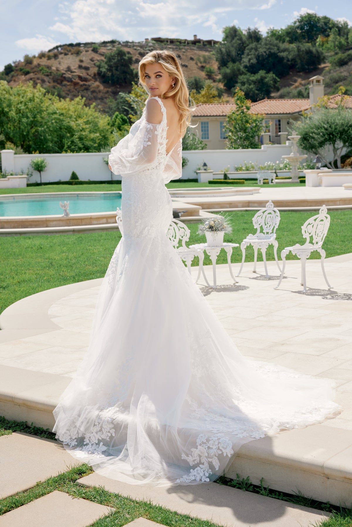 Camille wedding dress in White
