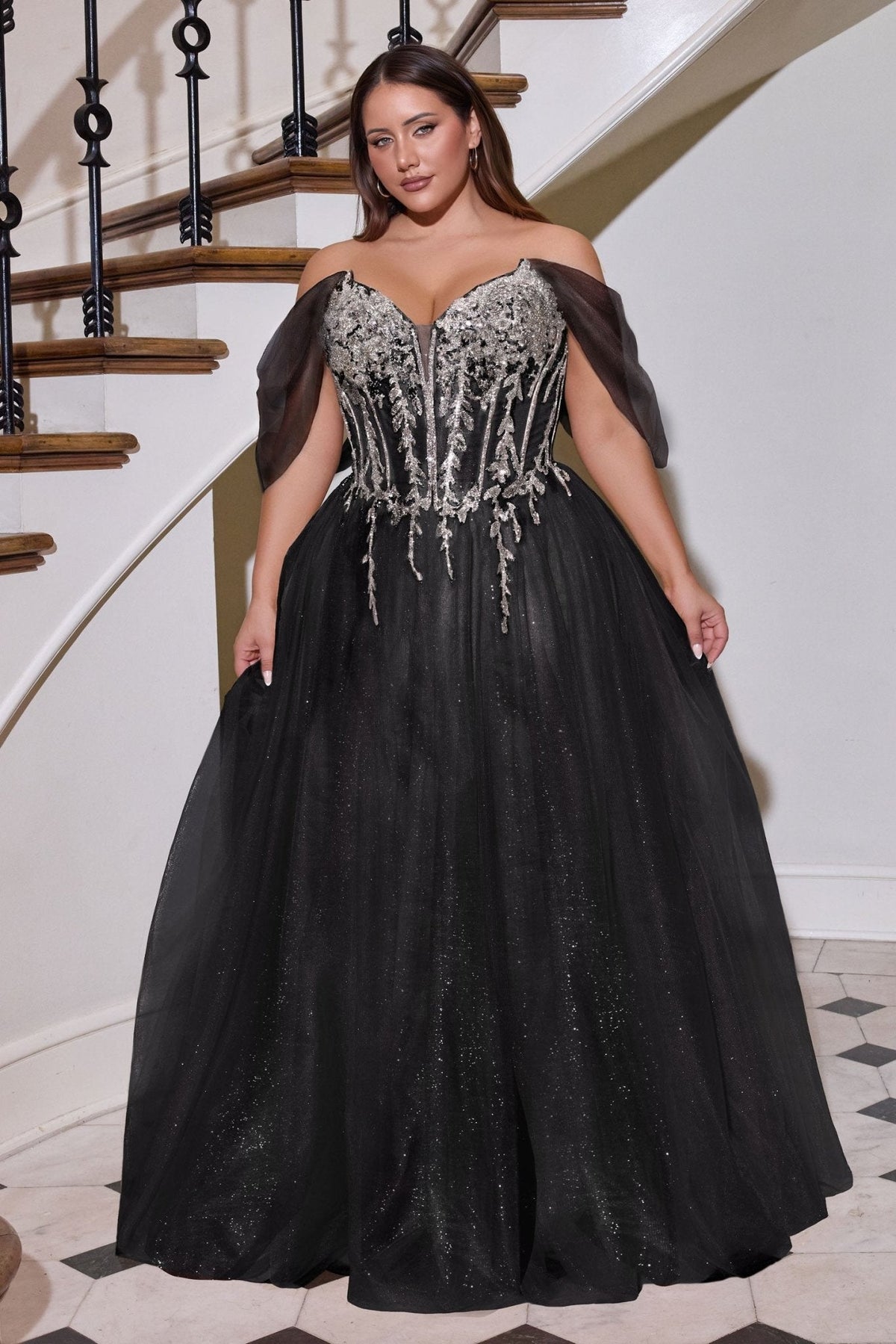 Channel Curve dress in Black