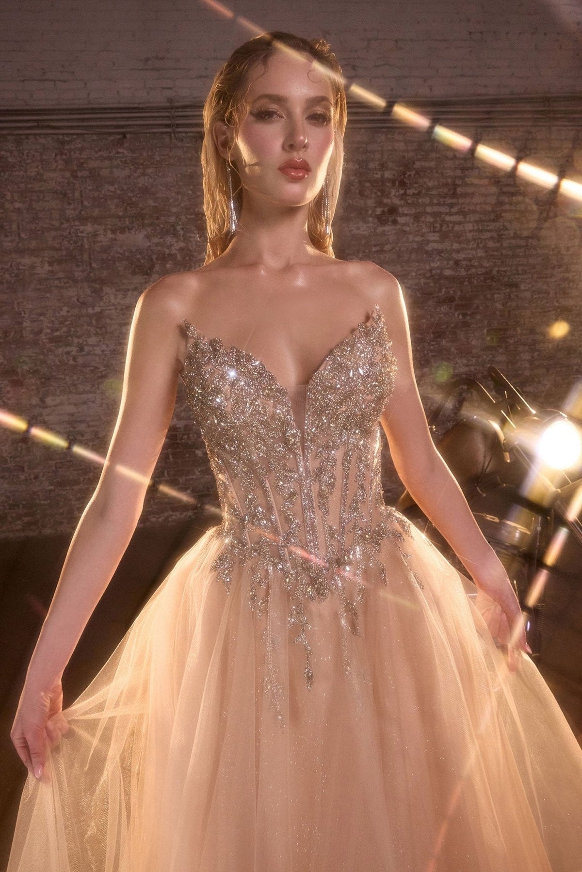 Channel dress in Gold