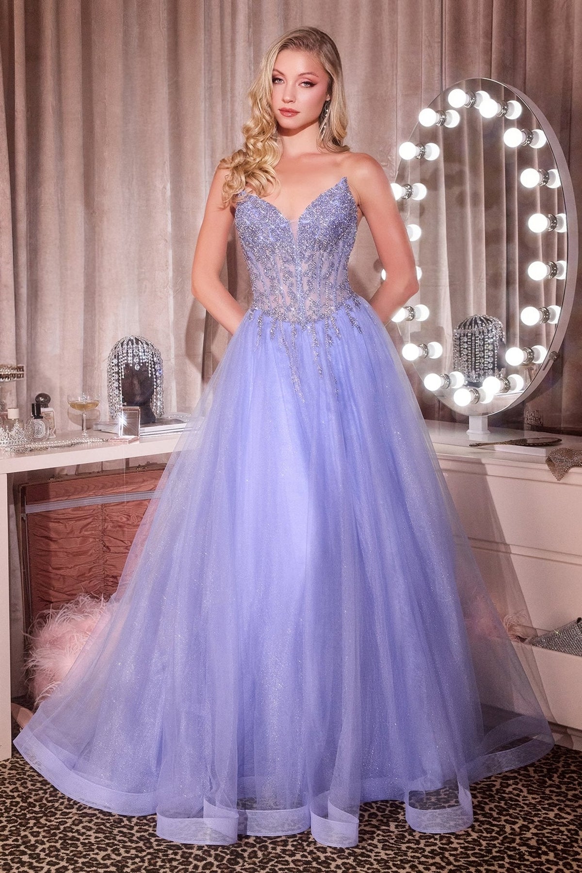 Channel dress in Blue