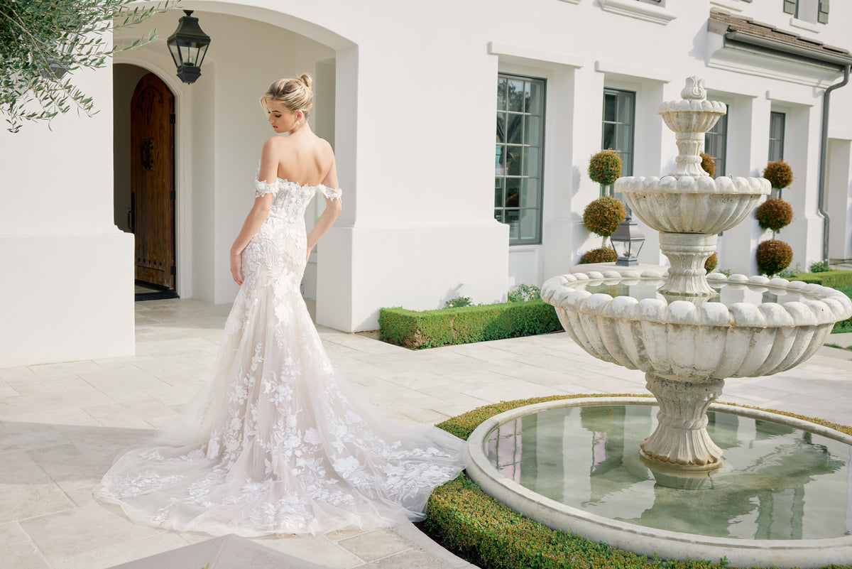 Colette wedding dress in White & Nude