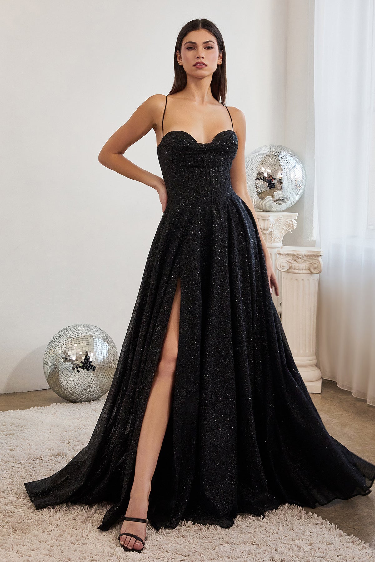 Emma dress in Black — front view