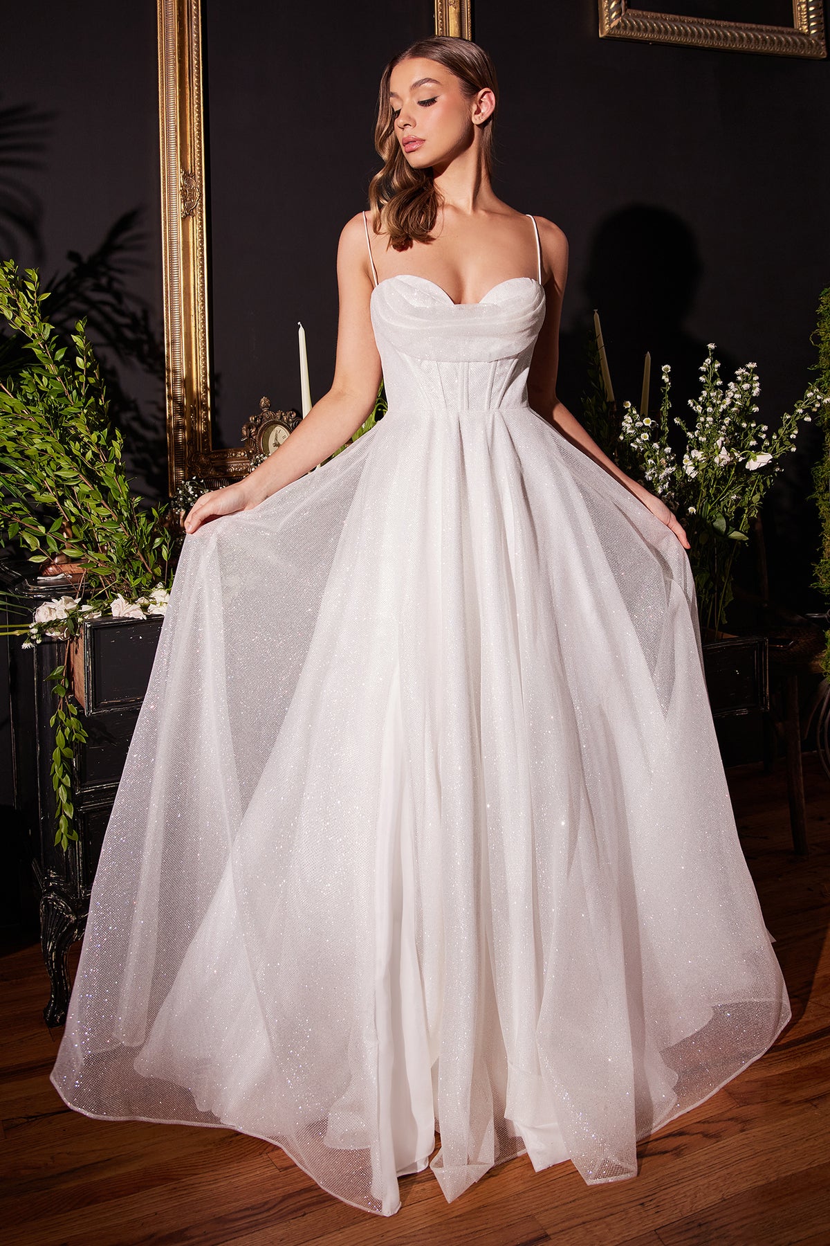 Emma Bridal dress in Off White — front view