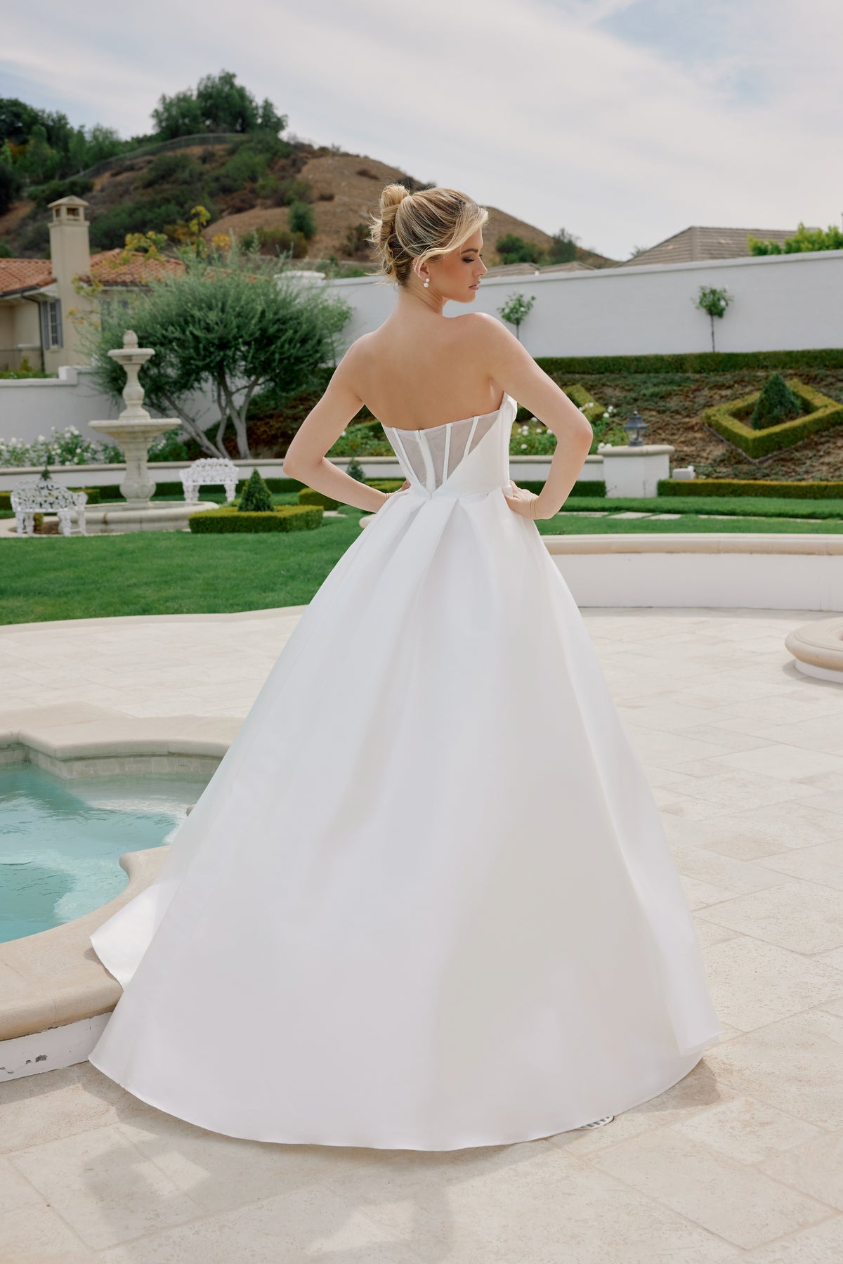 Emmeline wedding dress in Diamond White