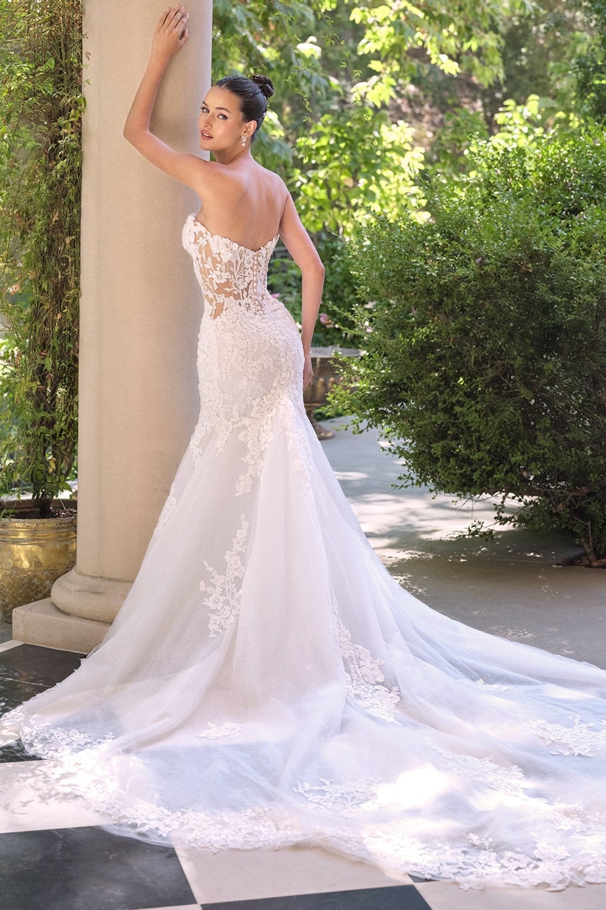 Estella wedding dress in Off White, view 3