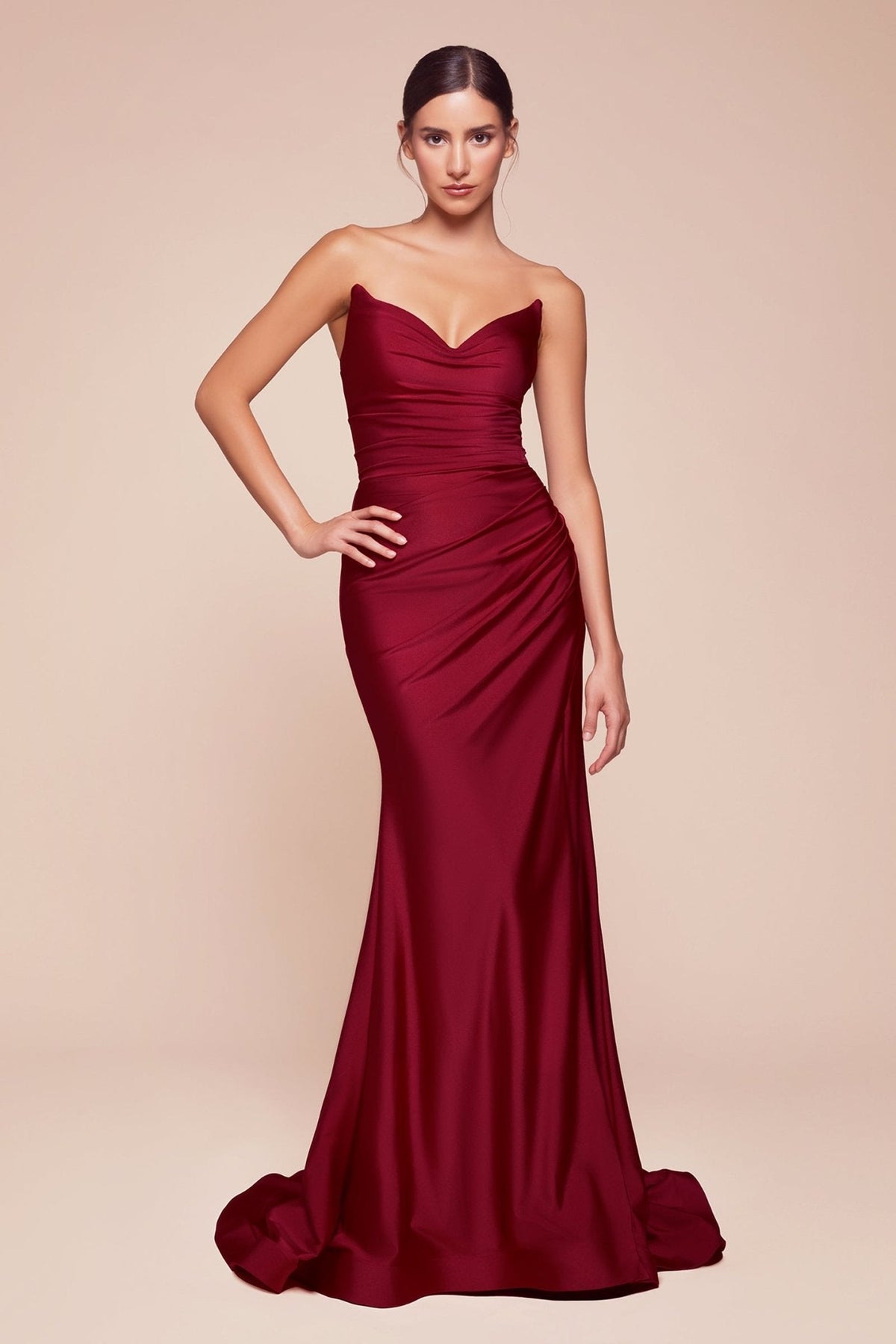 Eternal dress in Burgundy
