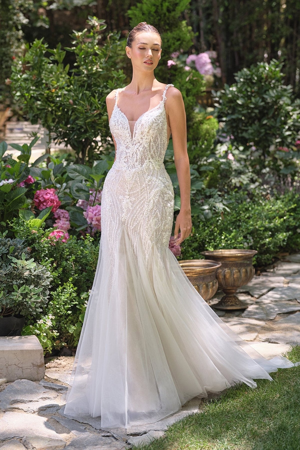 Eudora wedding dress in Off White, view 1