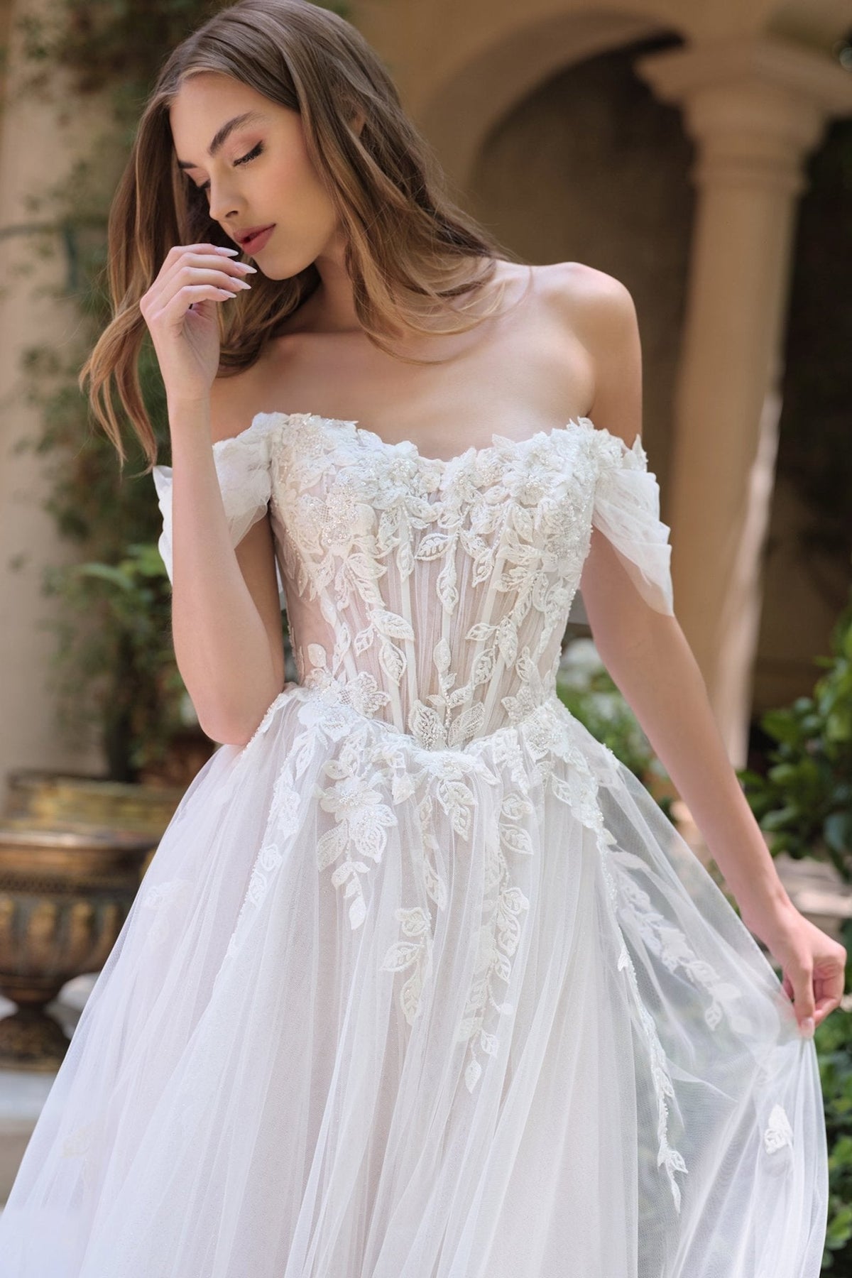 Floriana wedding dress in Off White, view 2