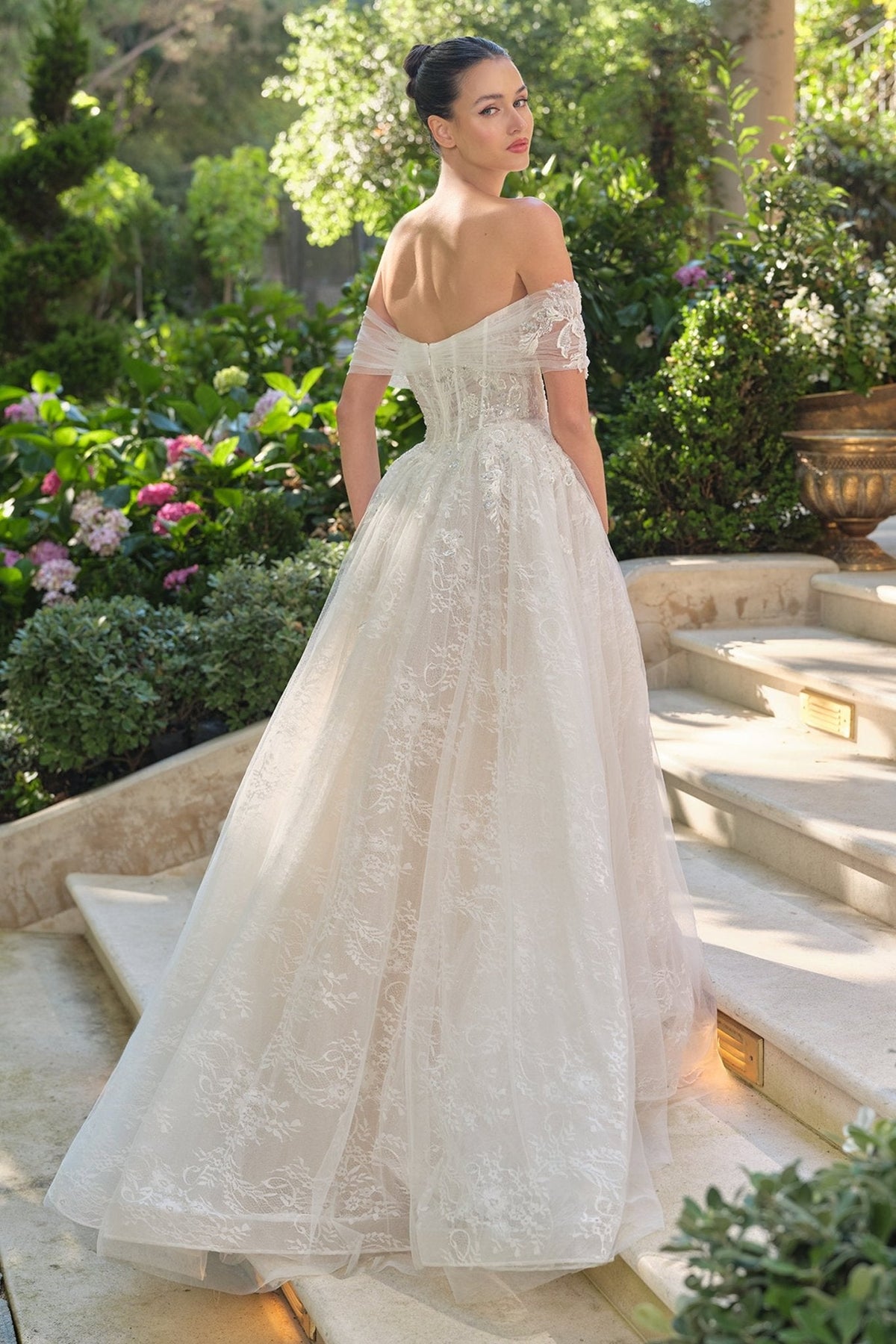 Florimel wedding dress in Off White-Nude, view 5
