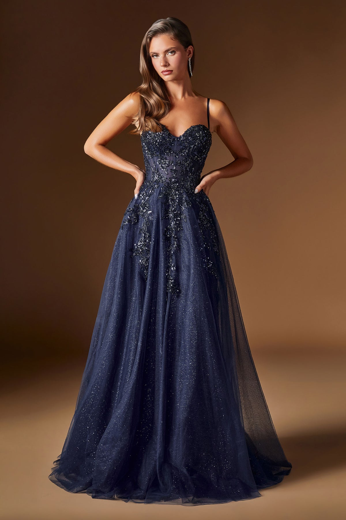 Giselle Navy formal gown