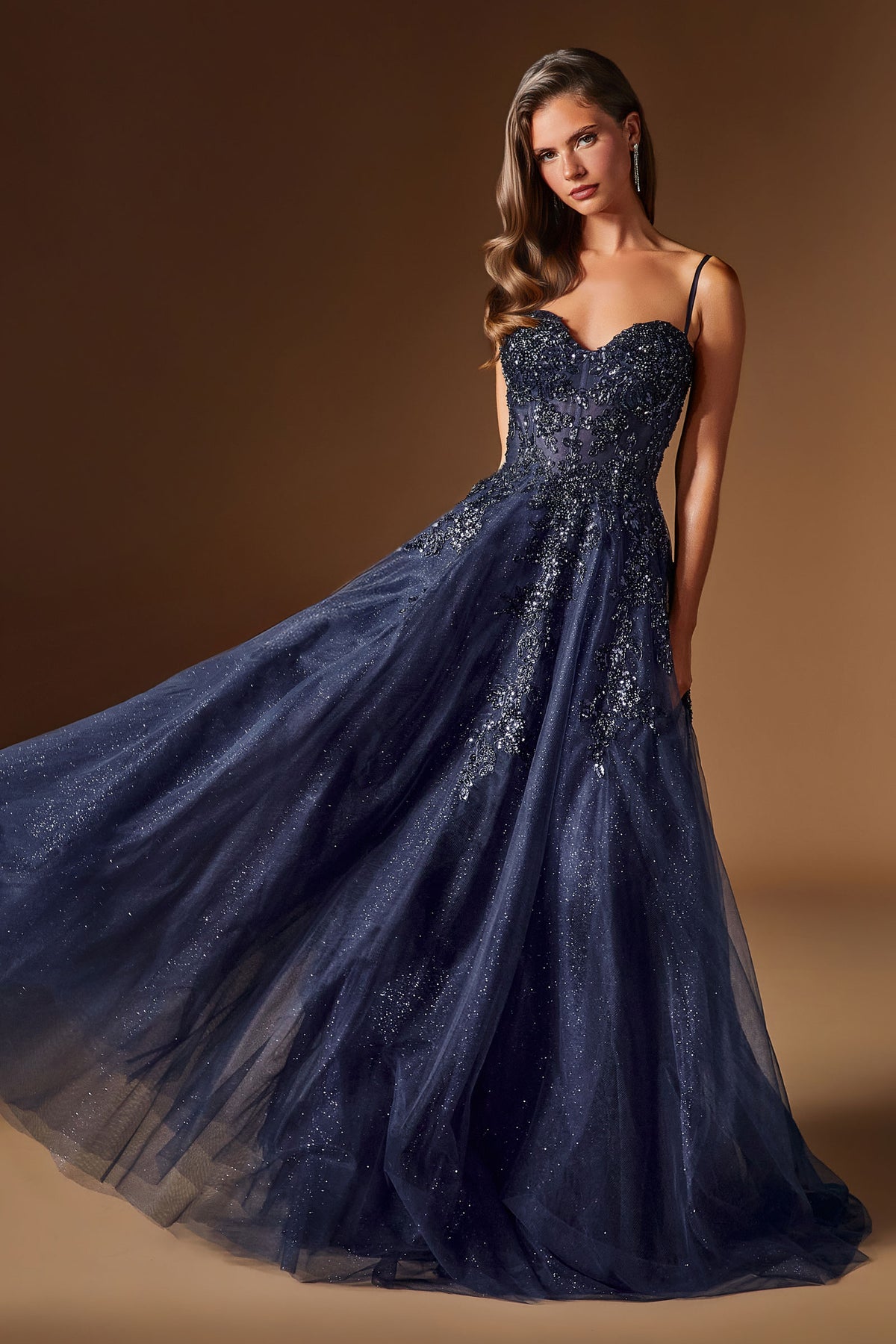 Giselle Navy formal gown