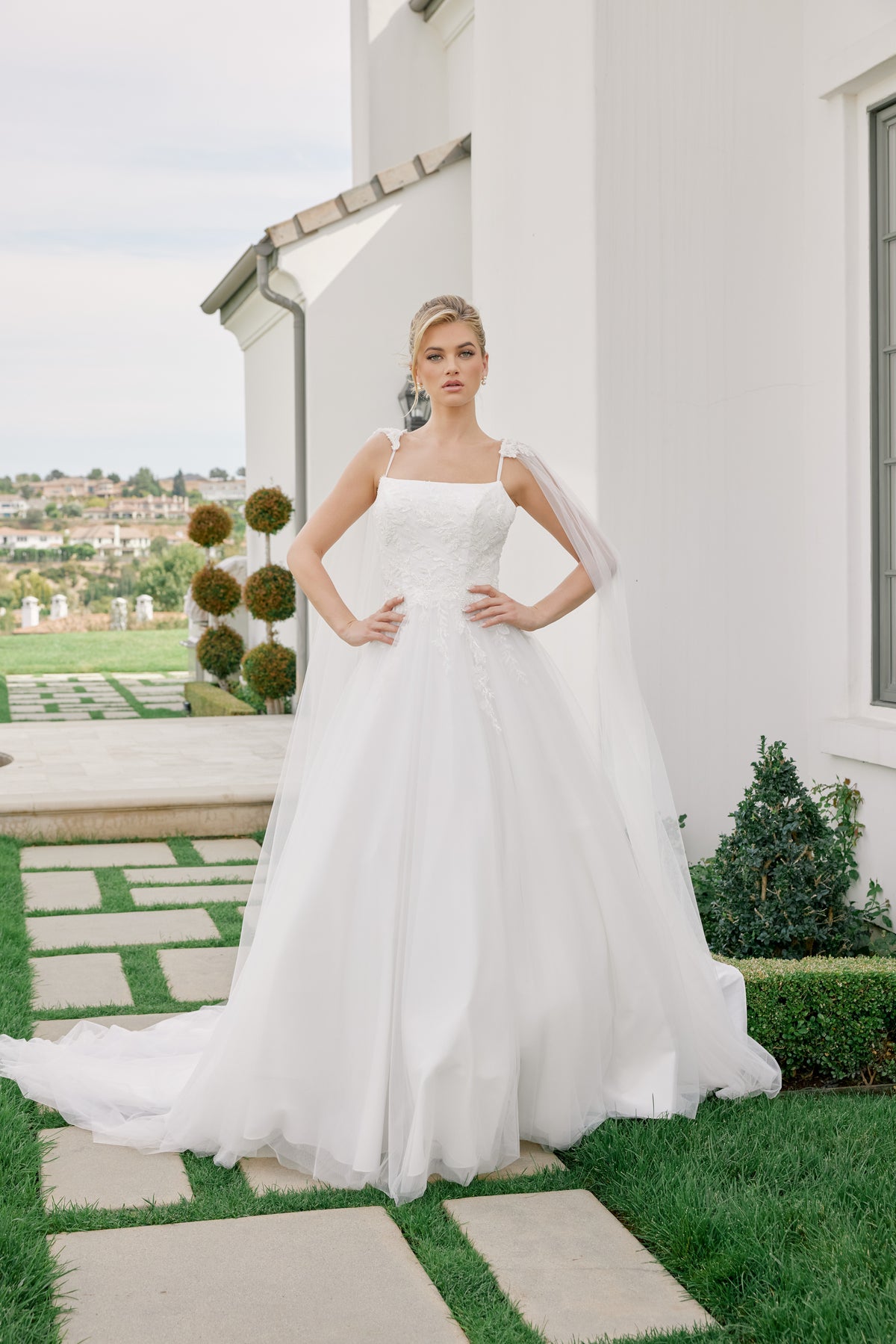 Graziella wedding dress in Diamond White