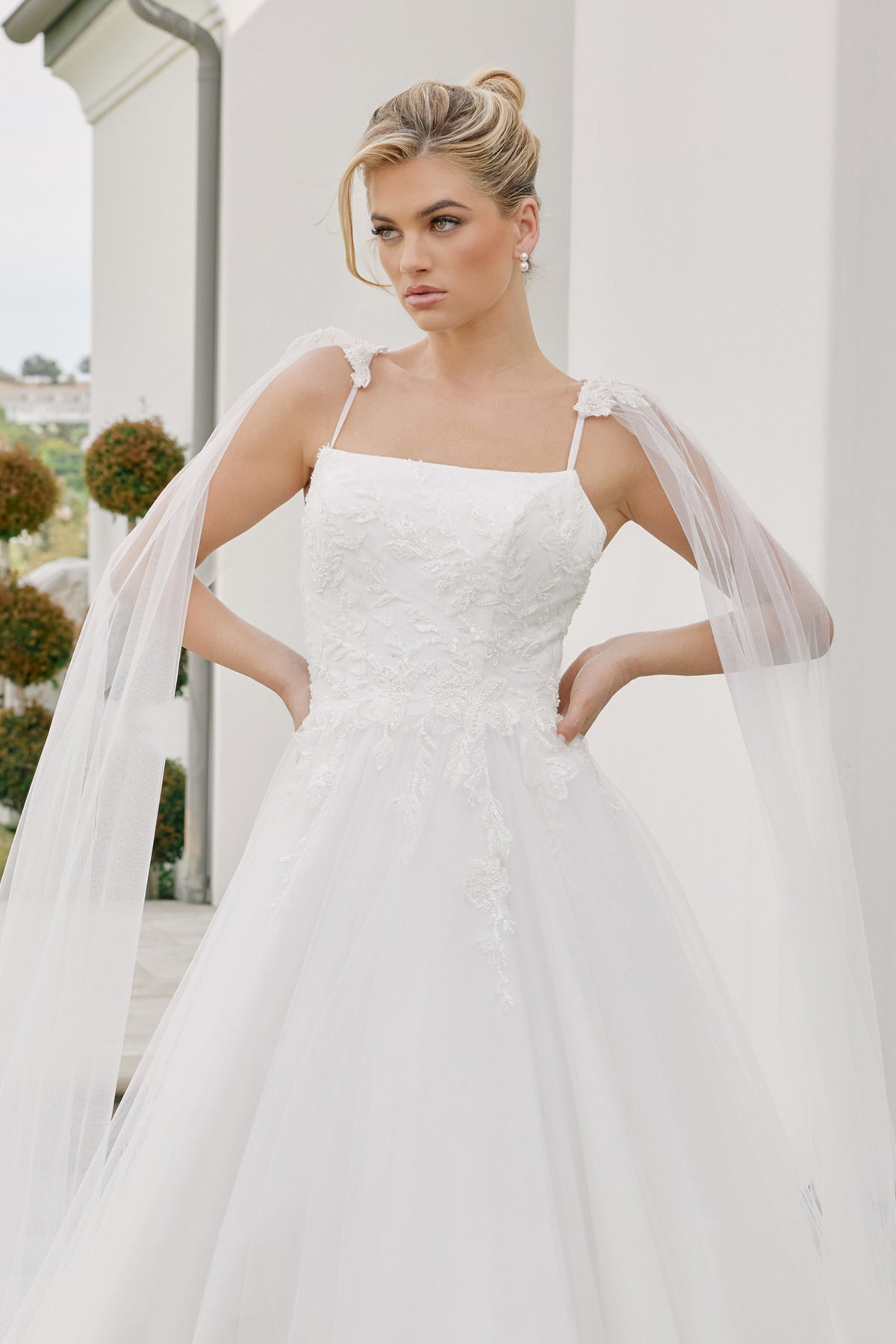 Graziella wedding dress in Diamond White