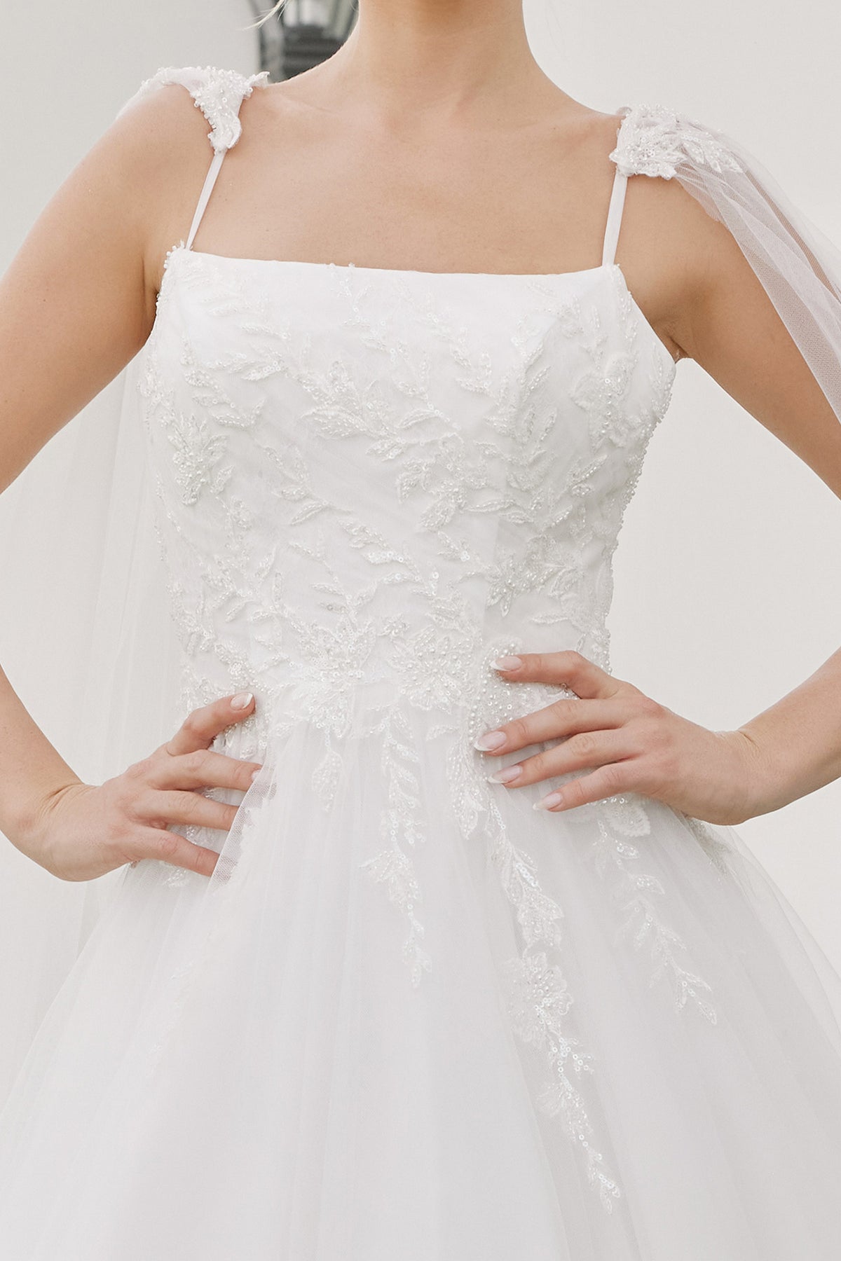 Graziella wedding dress in Diamond White