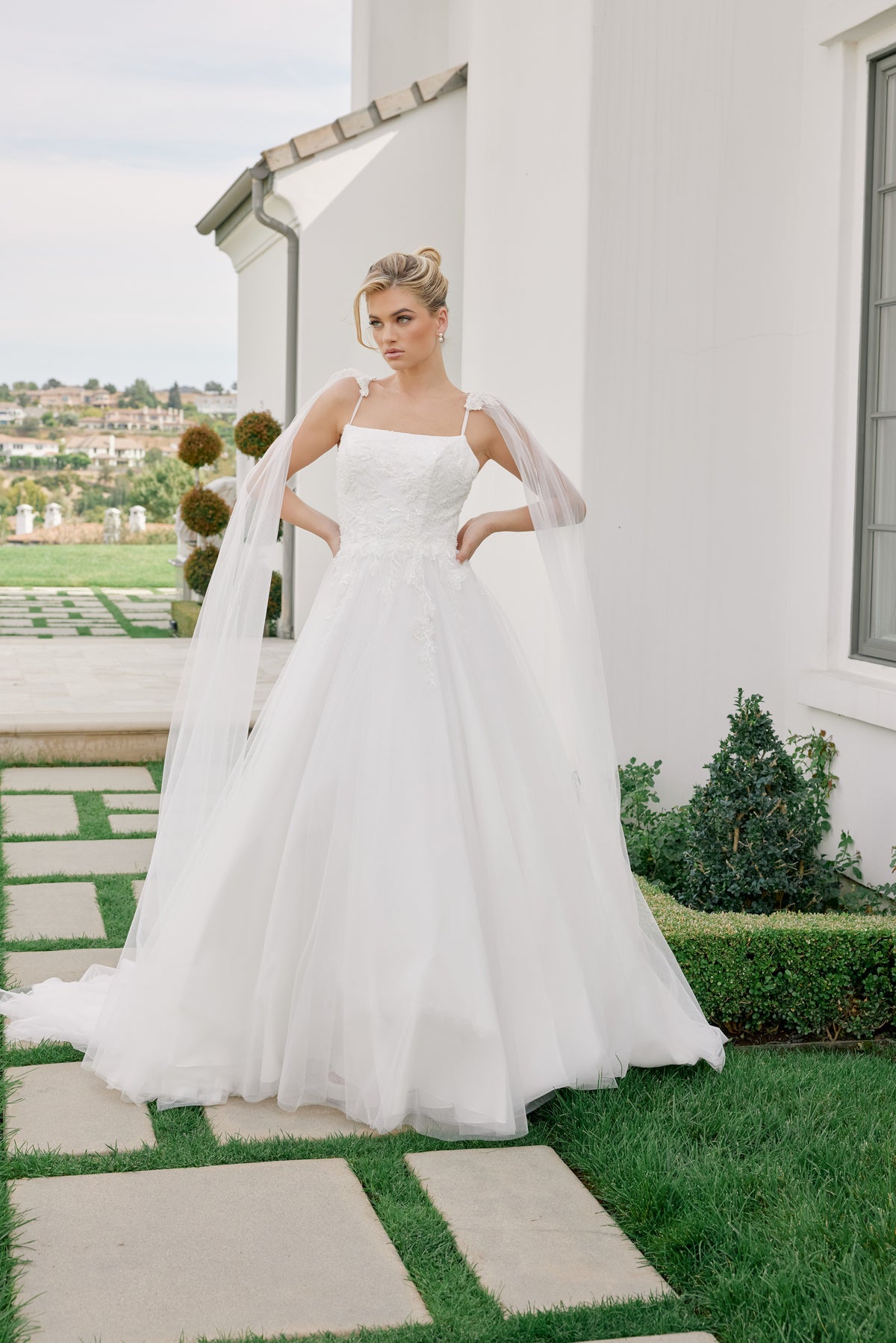 Graziella wedding dress in Diamond White