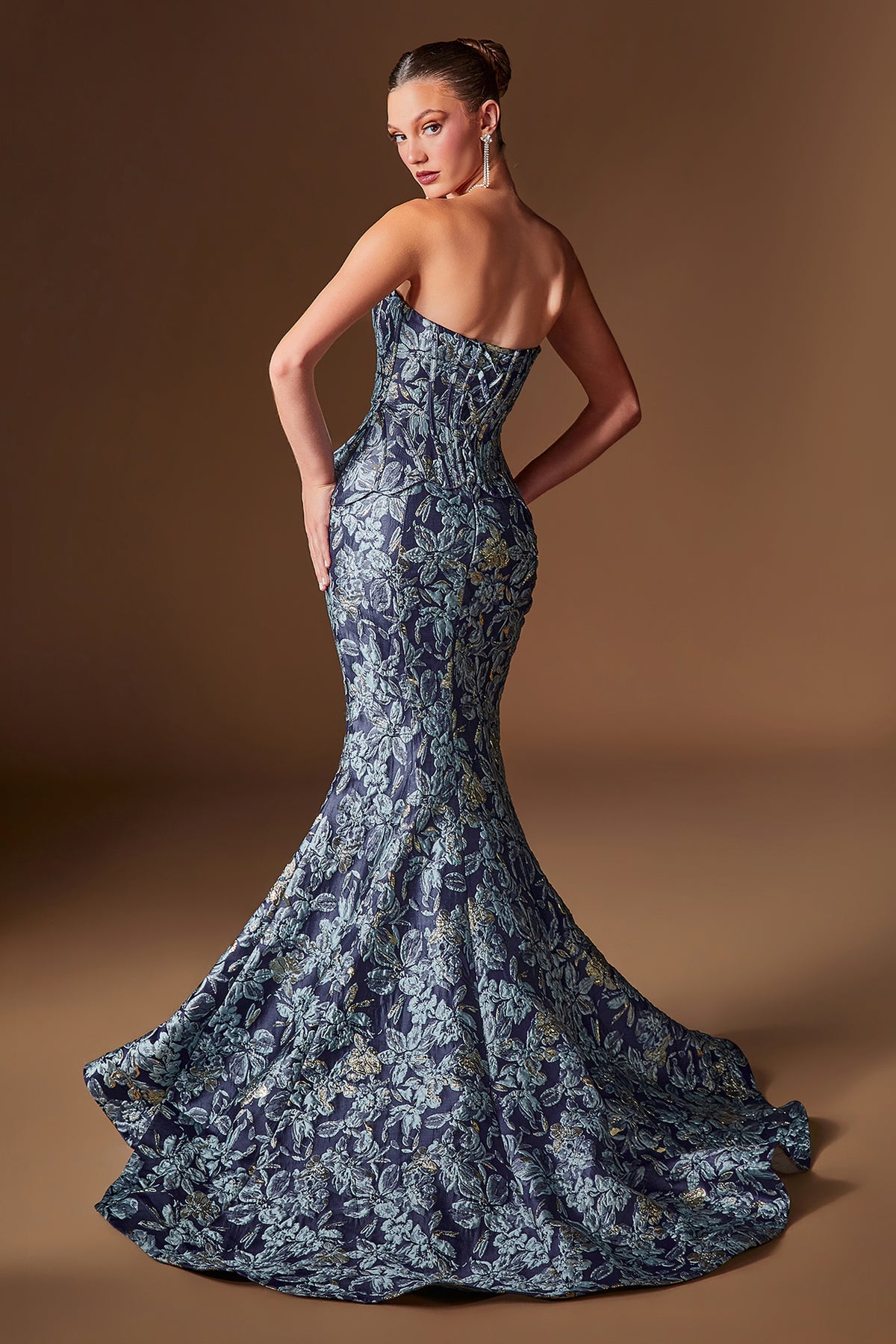 Helena Navy formal gown