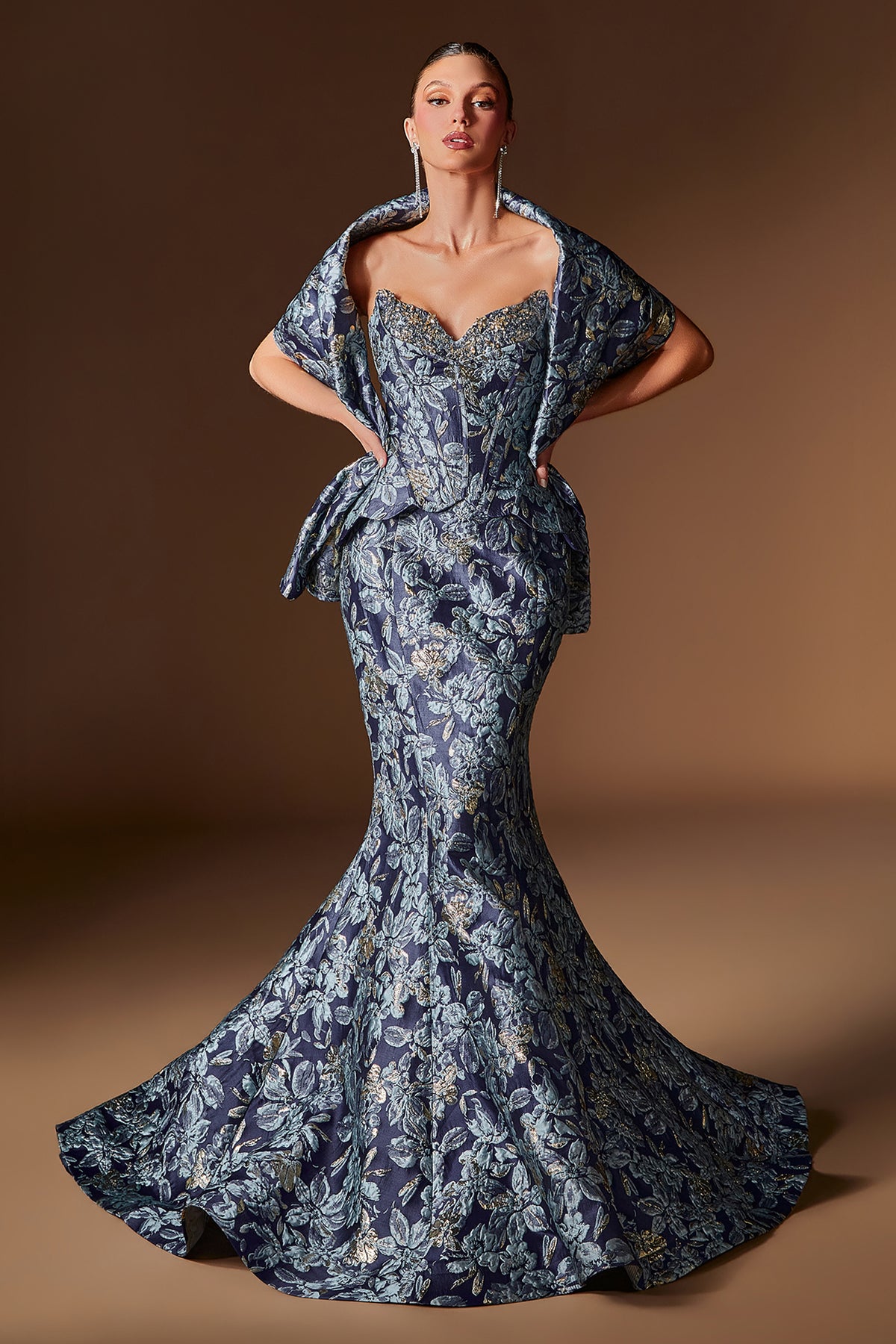 Helena Navy formal gown
