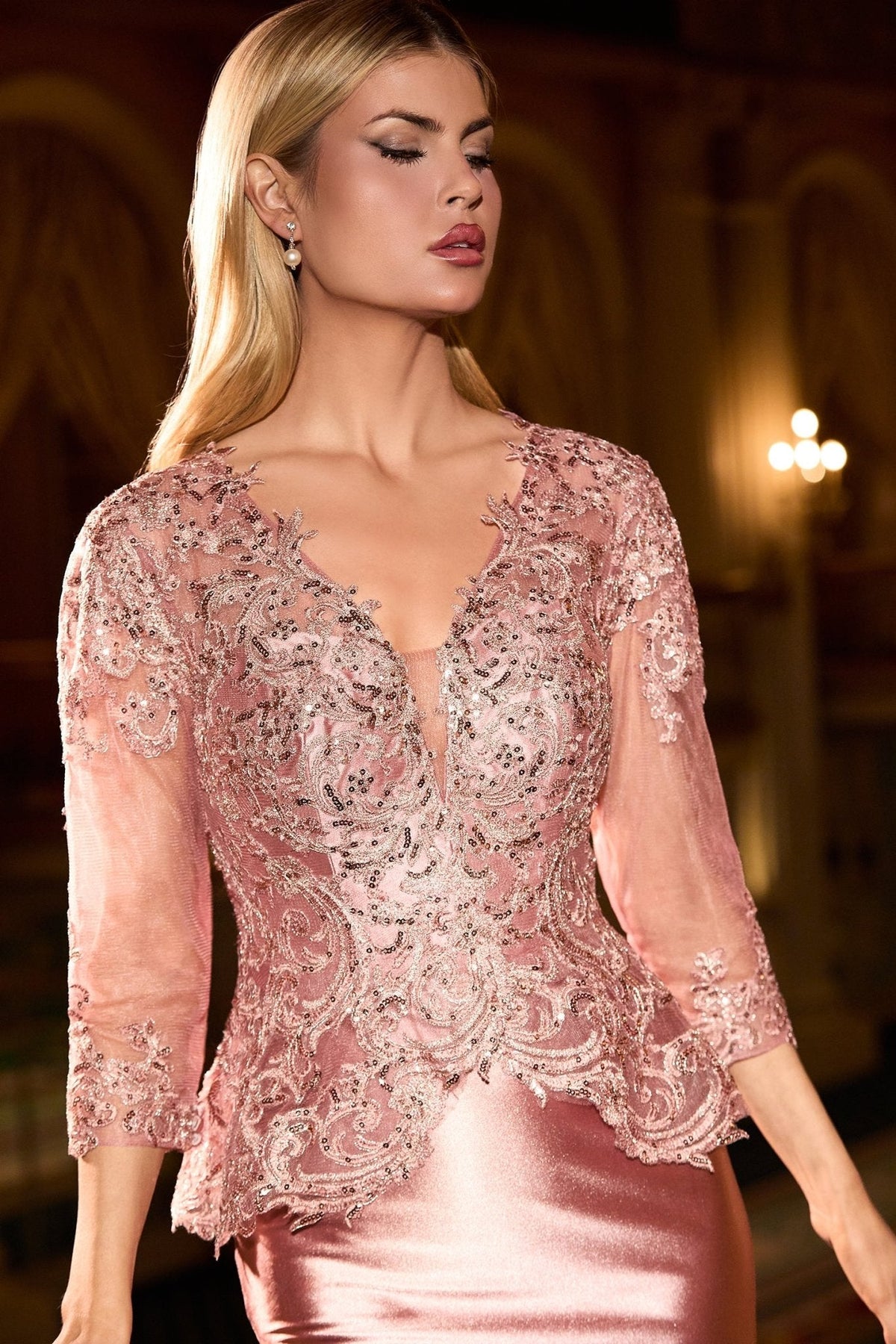 Howard dress in Dusty Rose