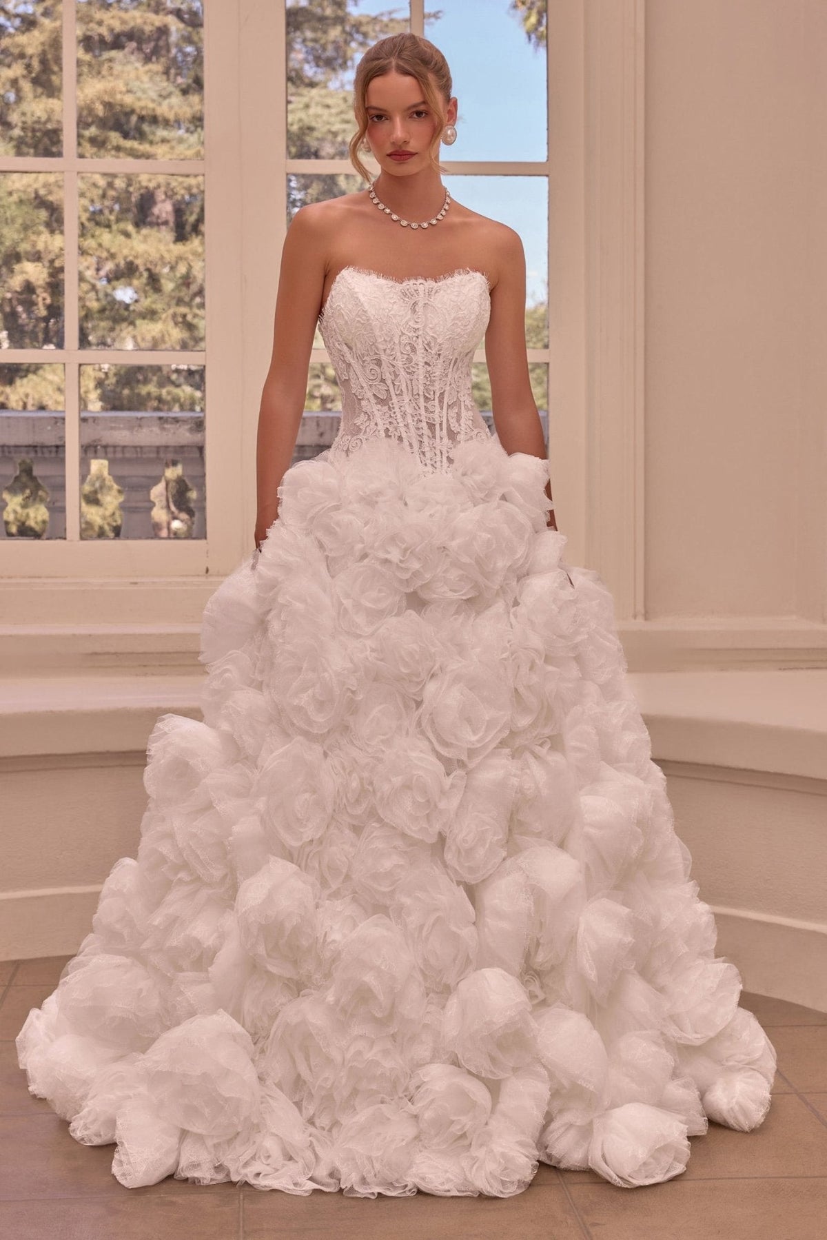 Irisa wedding dress in Off White, view 6
