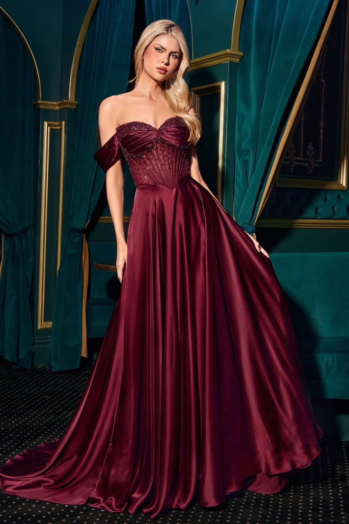 Juliana dress in Burgundy