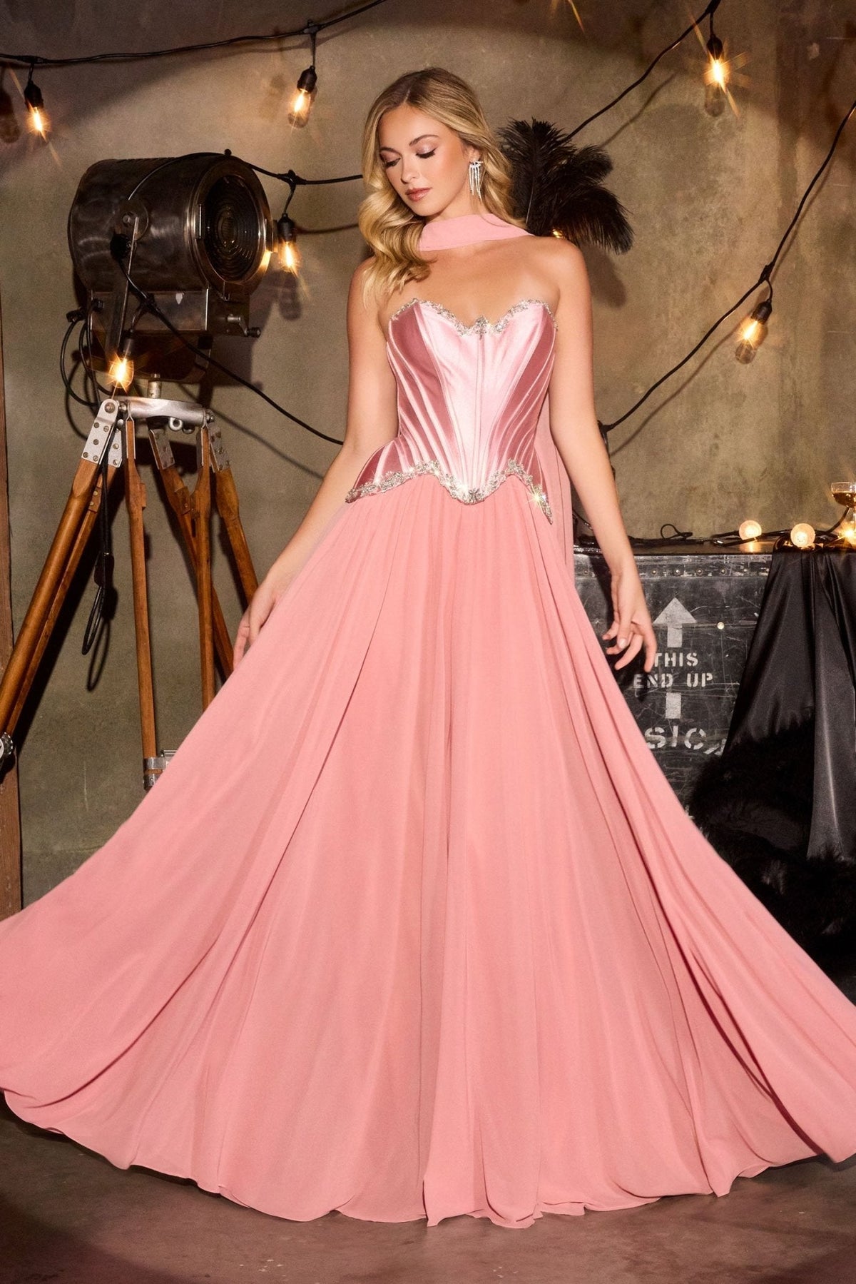 Langford dress in Dusty Rose