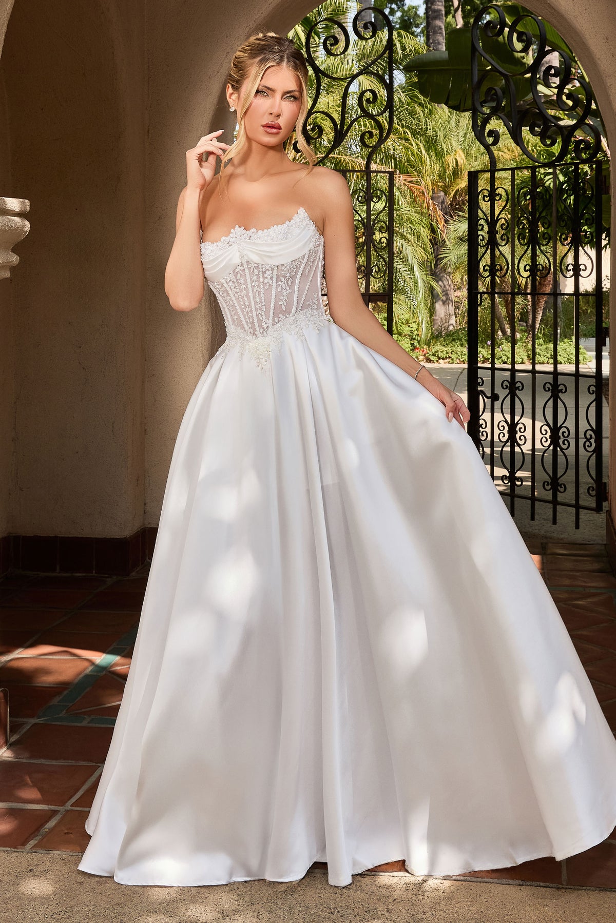 Maelle Off White formal gown