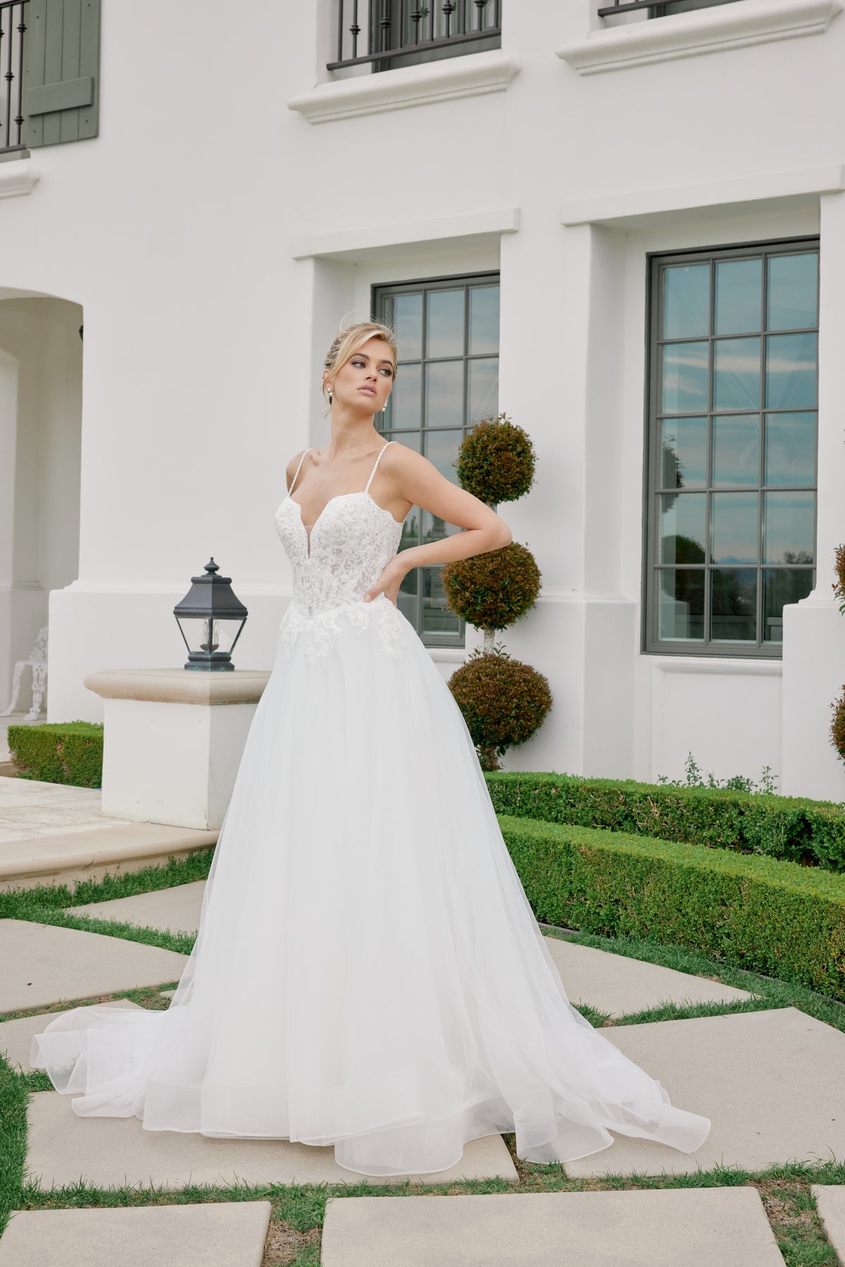 Marcella wedding dress in Diamond White