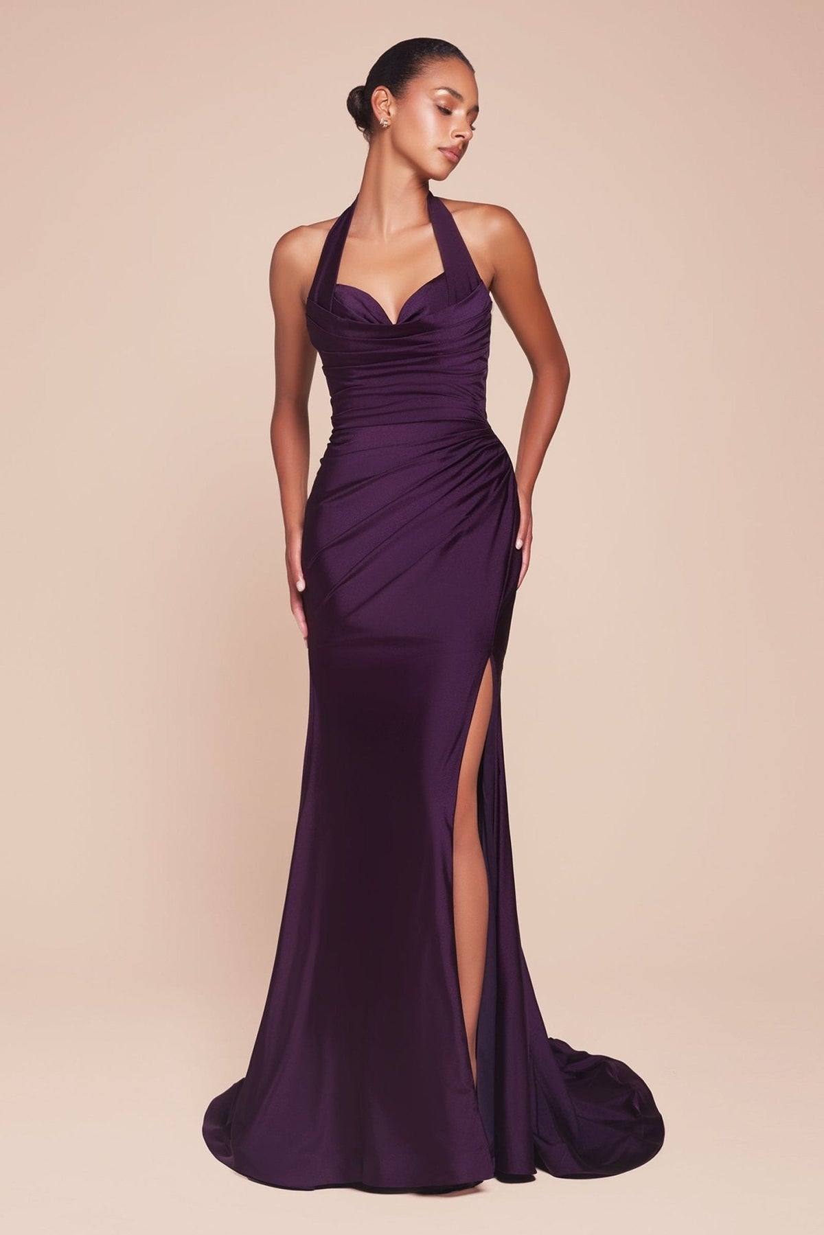 Mystic dress in Eggplant