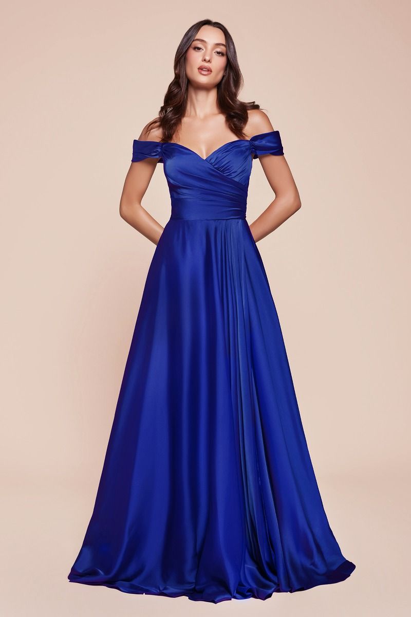 Natalie dress — Royal full-length front view.