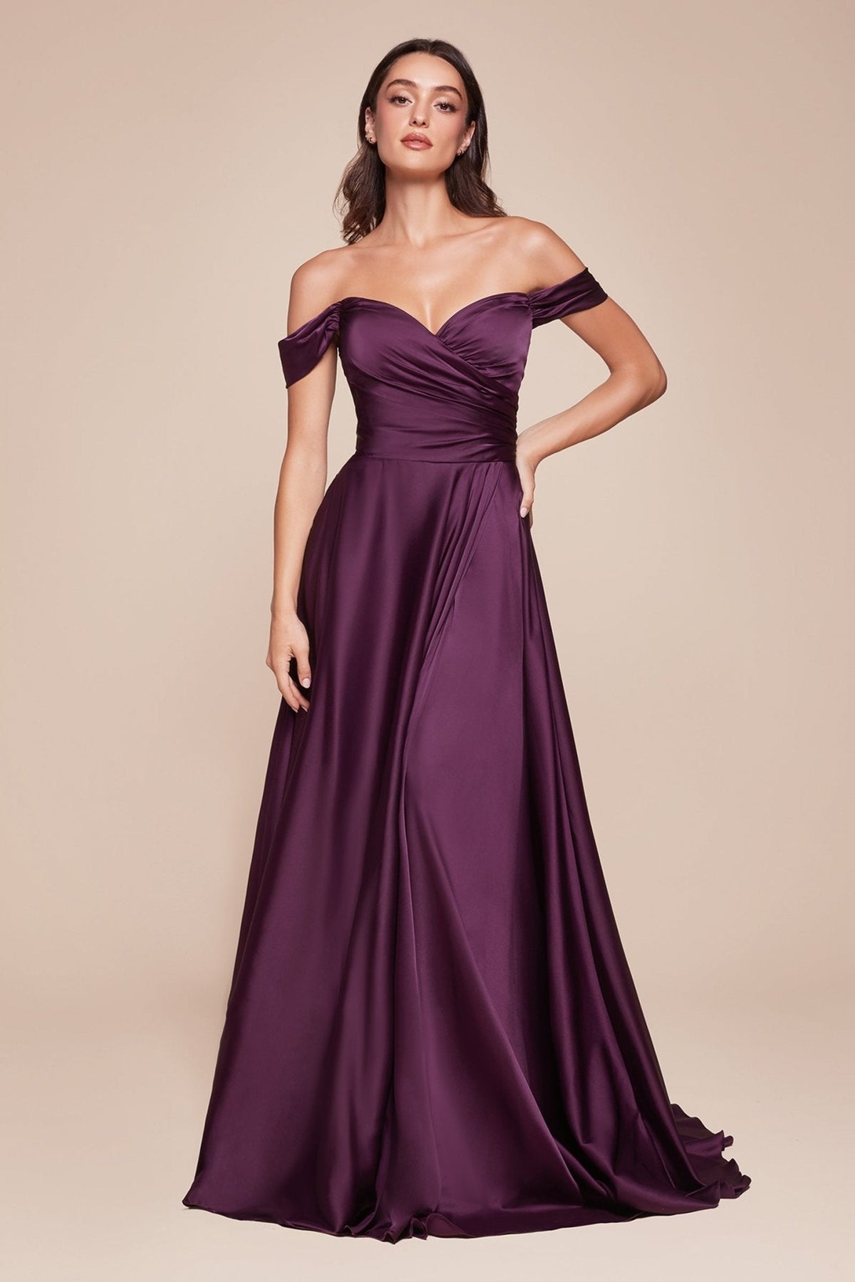 Natalie regular dress — Eggplant.