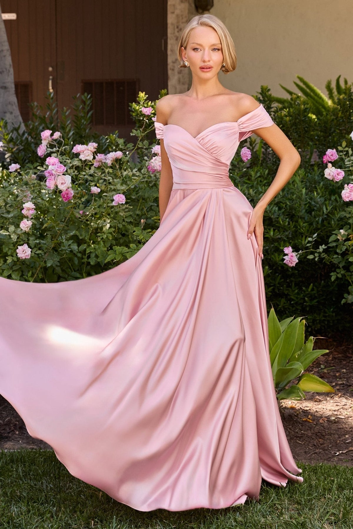 Natalie regular — Dusty Pink full-length alternate view.