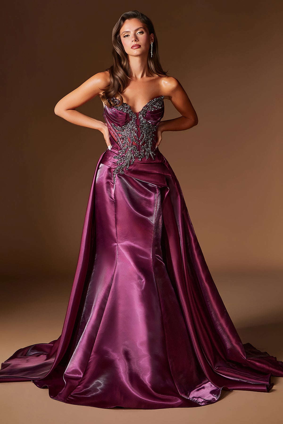 Noemi in Plum Noir — front view