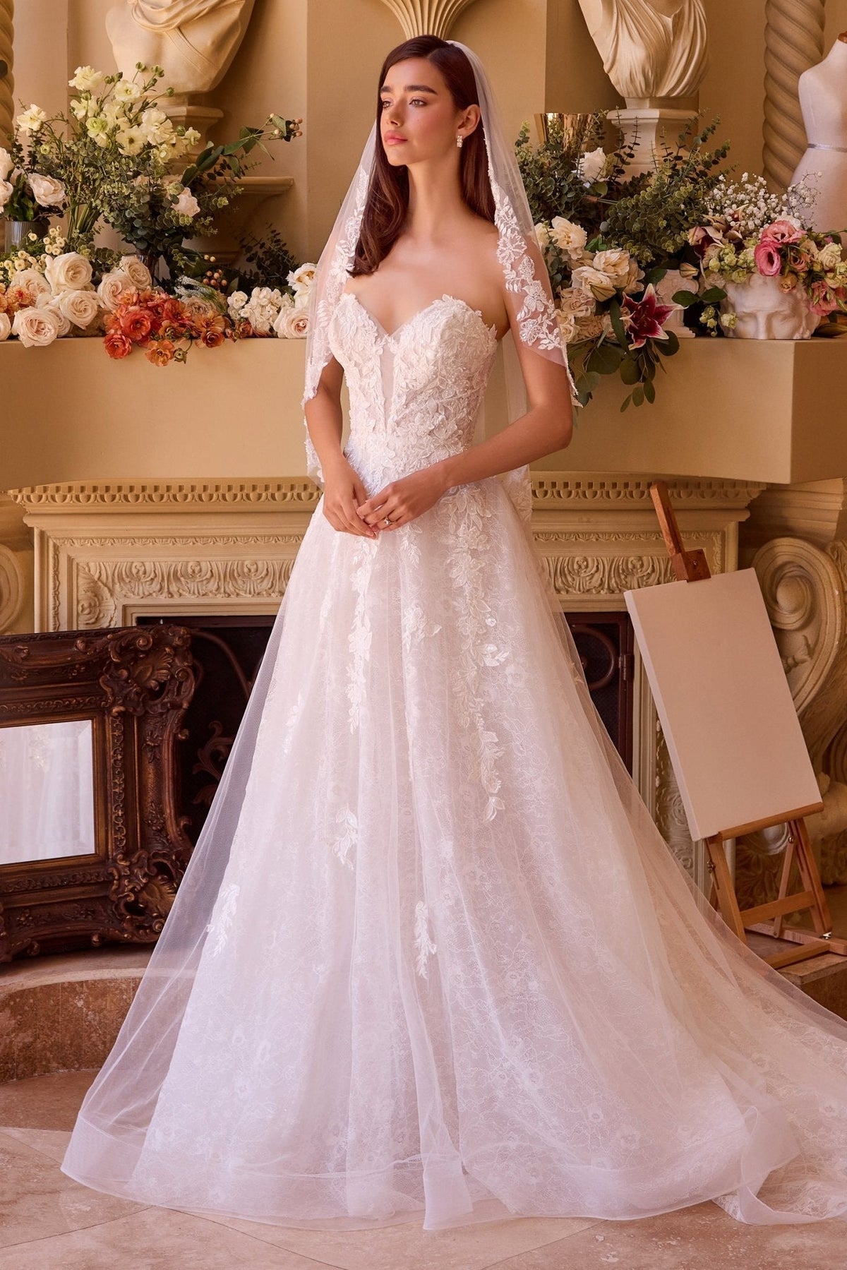 Nora wedding dress in Off White, view 1