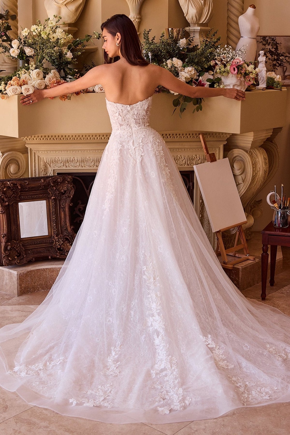 Nora wedding dress in Off White, view 2