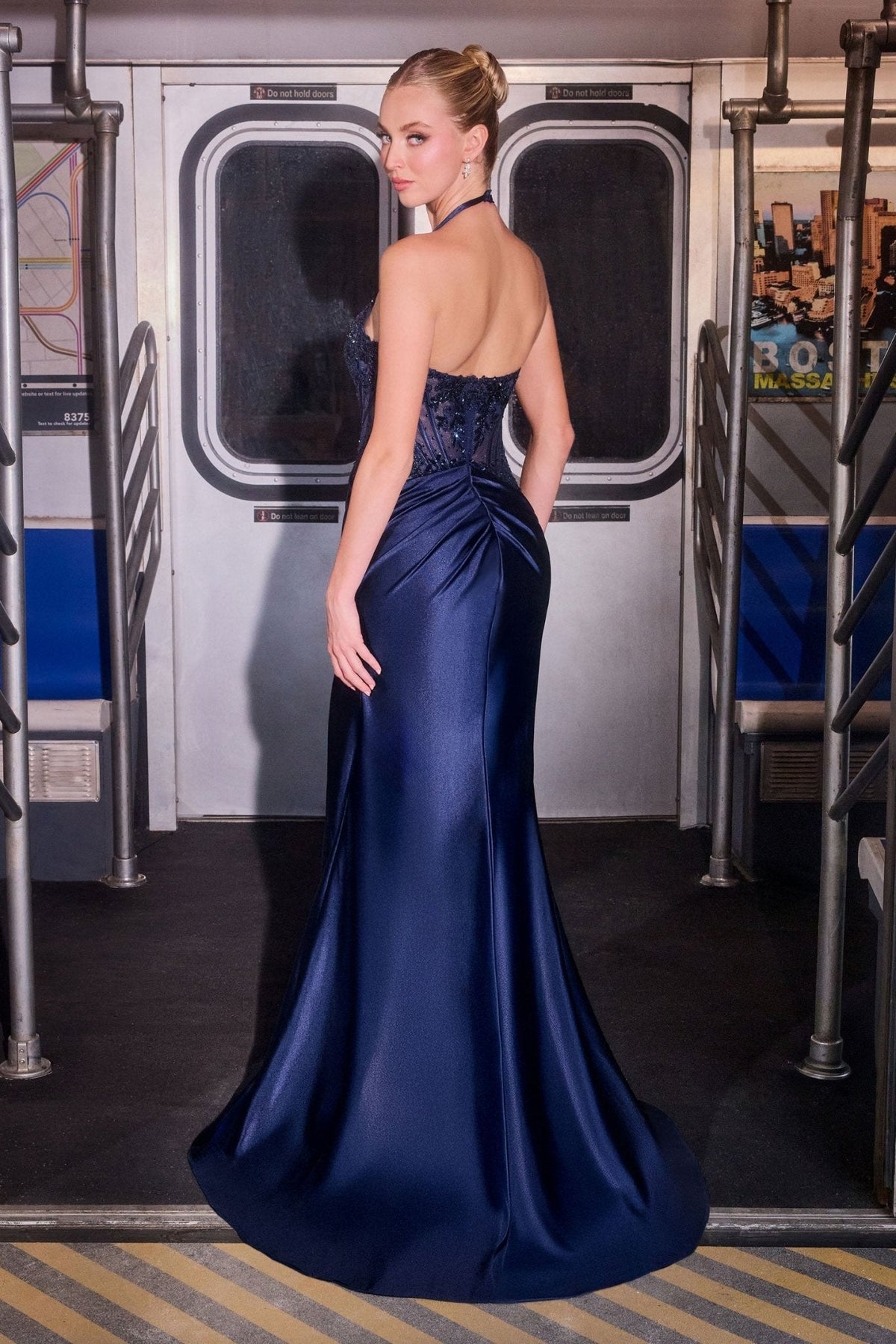 Paryz dress in Navy