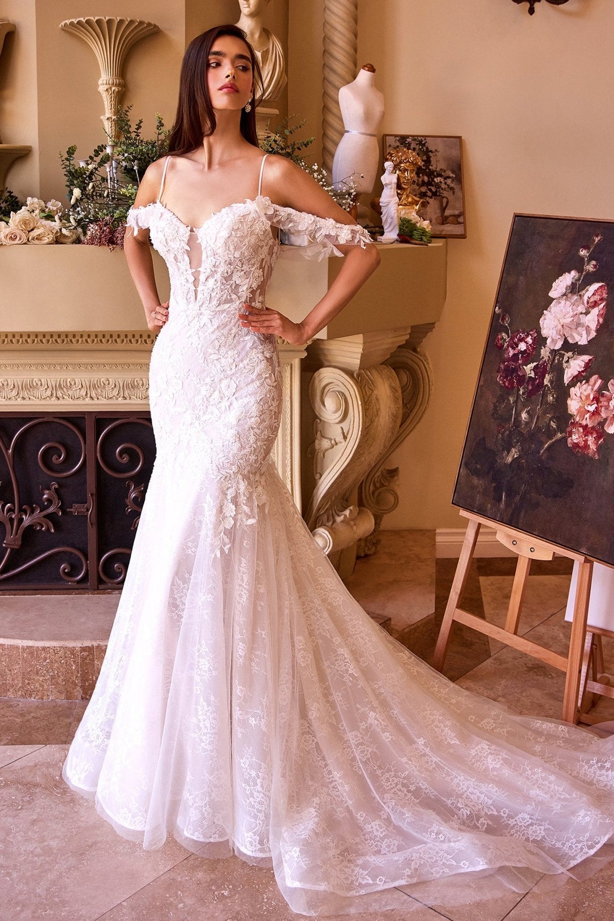 SOLARA wedding dress in Off White, view 1