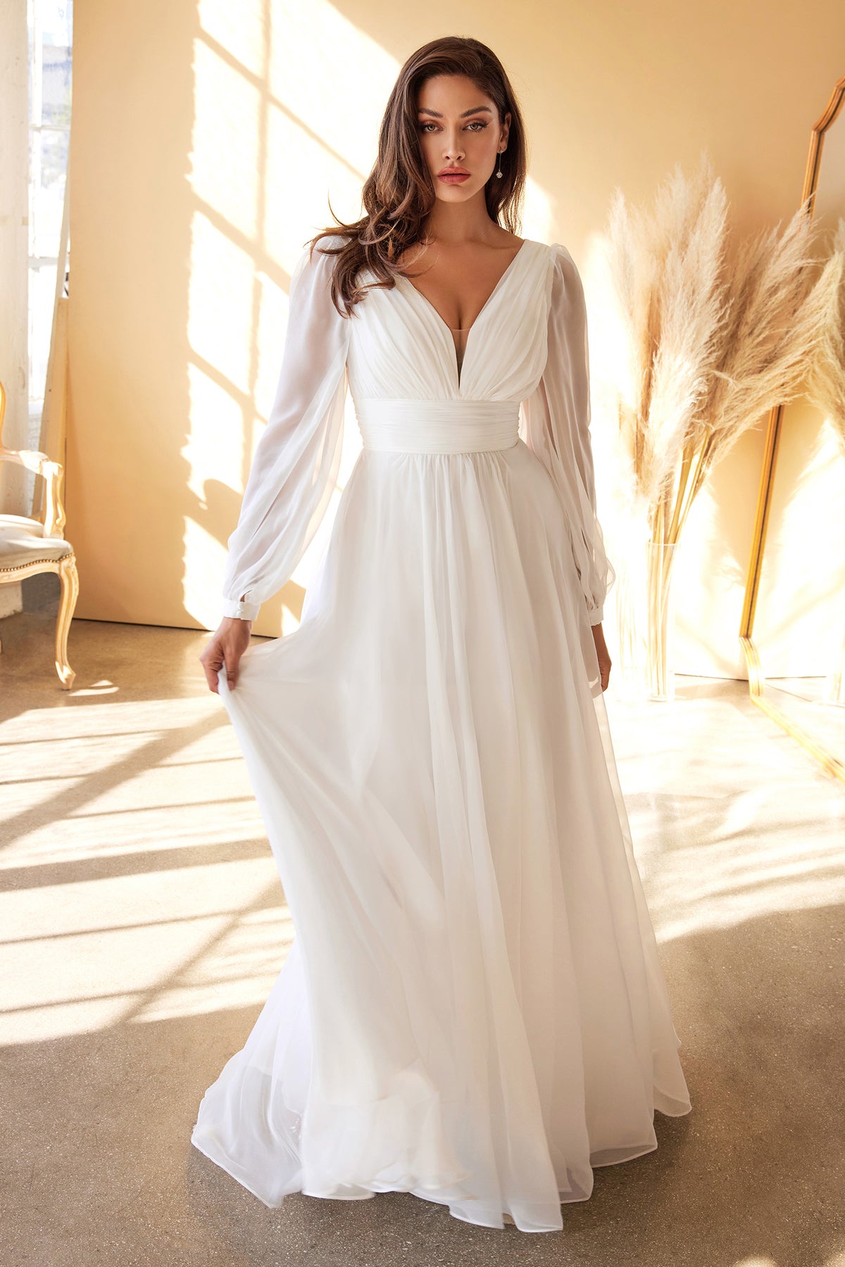 Stockholm dress in Off White — front view