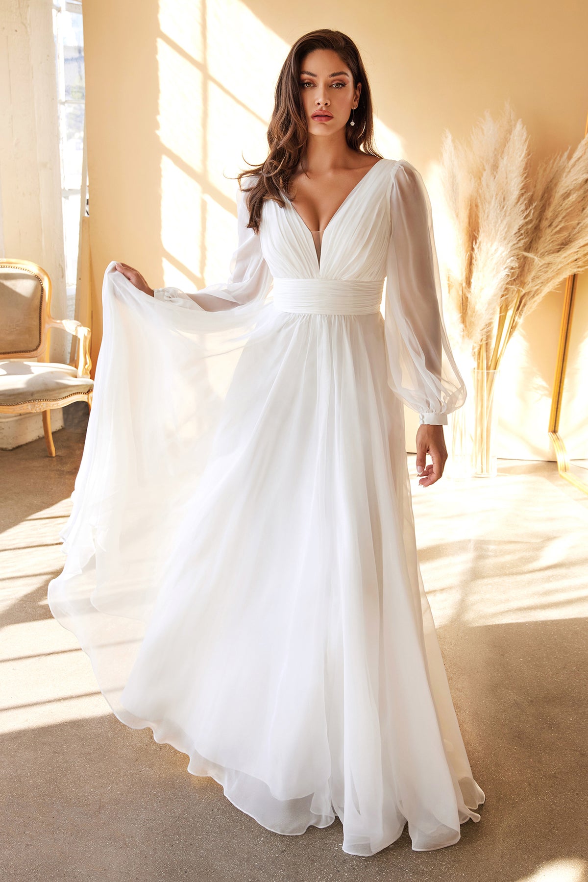 Stockholm dress in Off White — front view