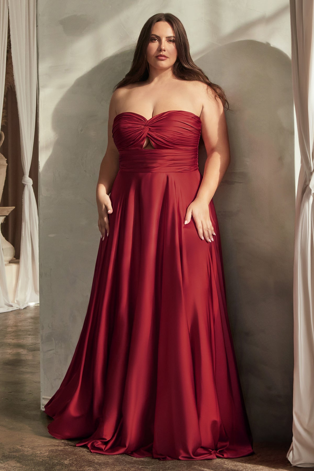 April Curve — Burgundy