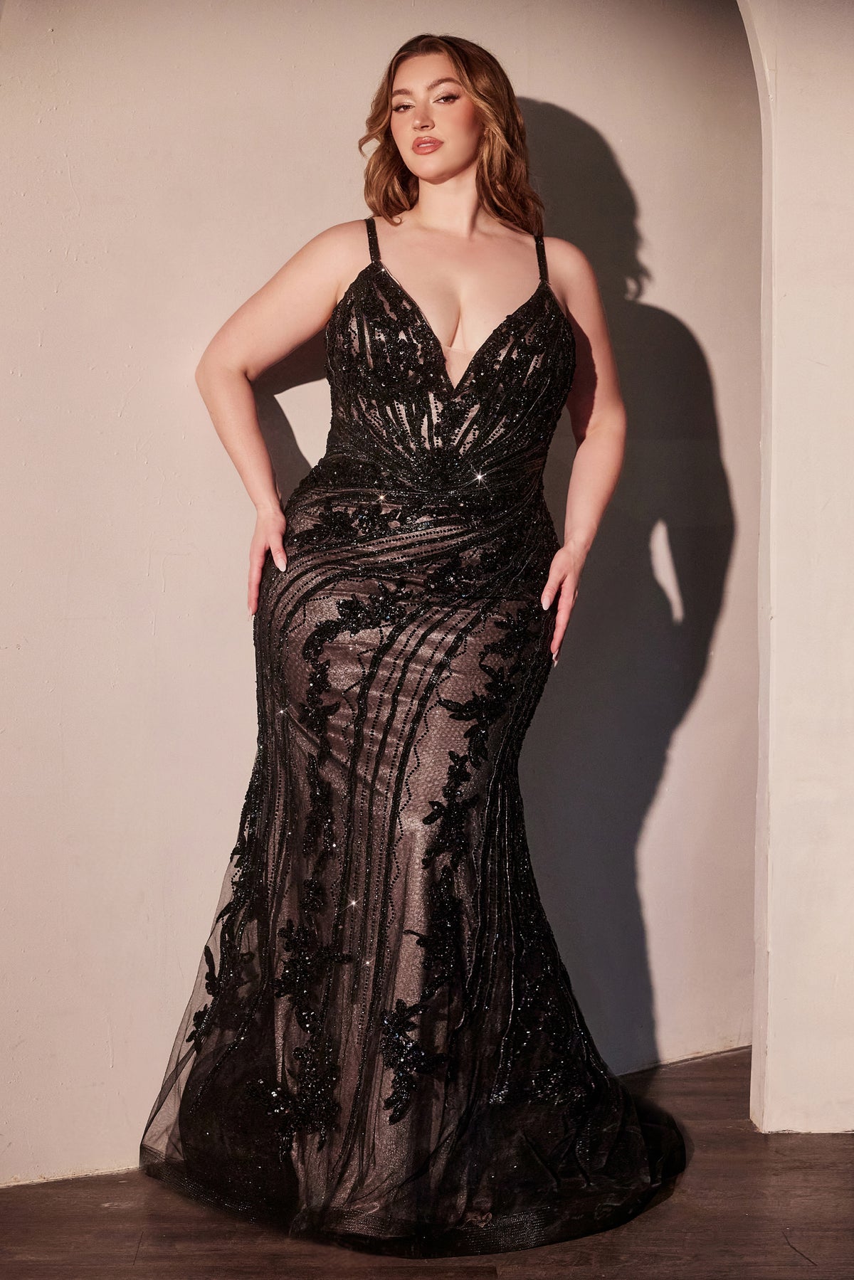 Patrick Curve — Black/Nude dress