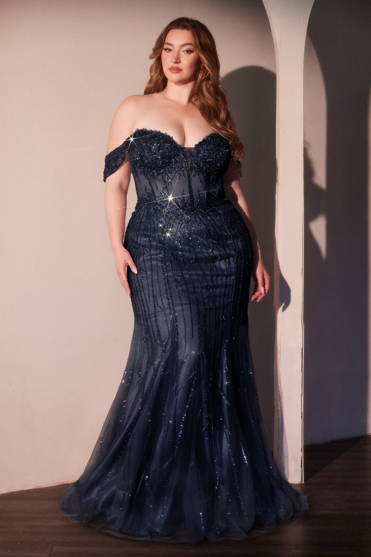 Zina Curve — Navy dress