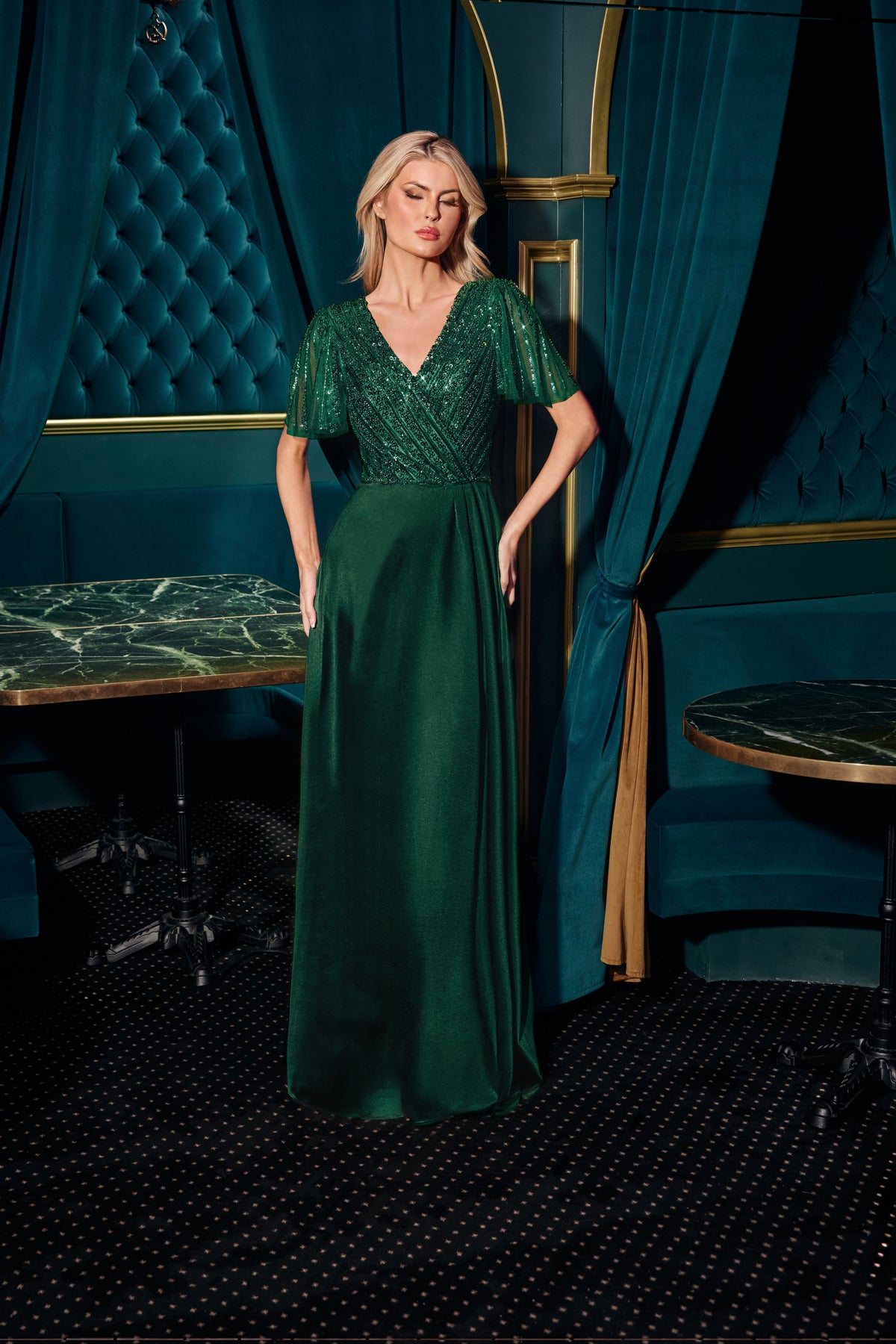 Novara — Emerald dress